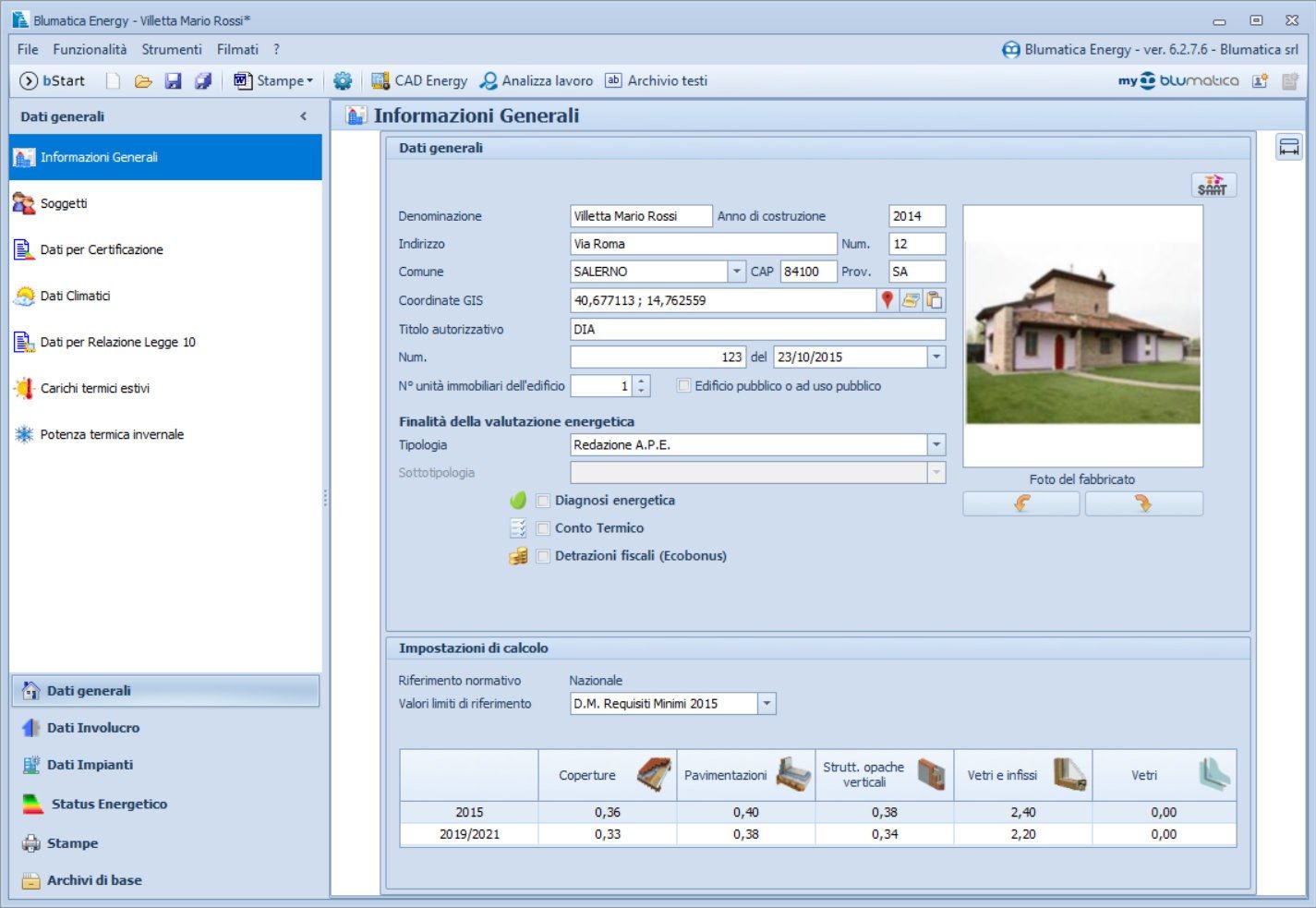 Blumatica Energy by Blumatica - Certificazione energetica (L.10 91, DLgs 311 06) - 2