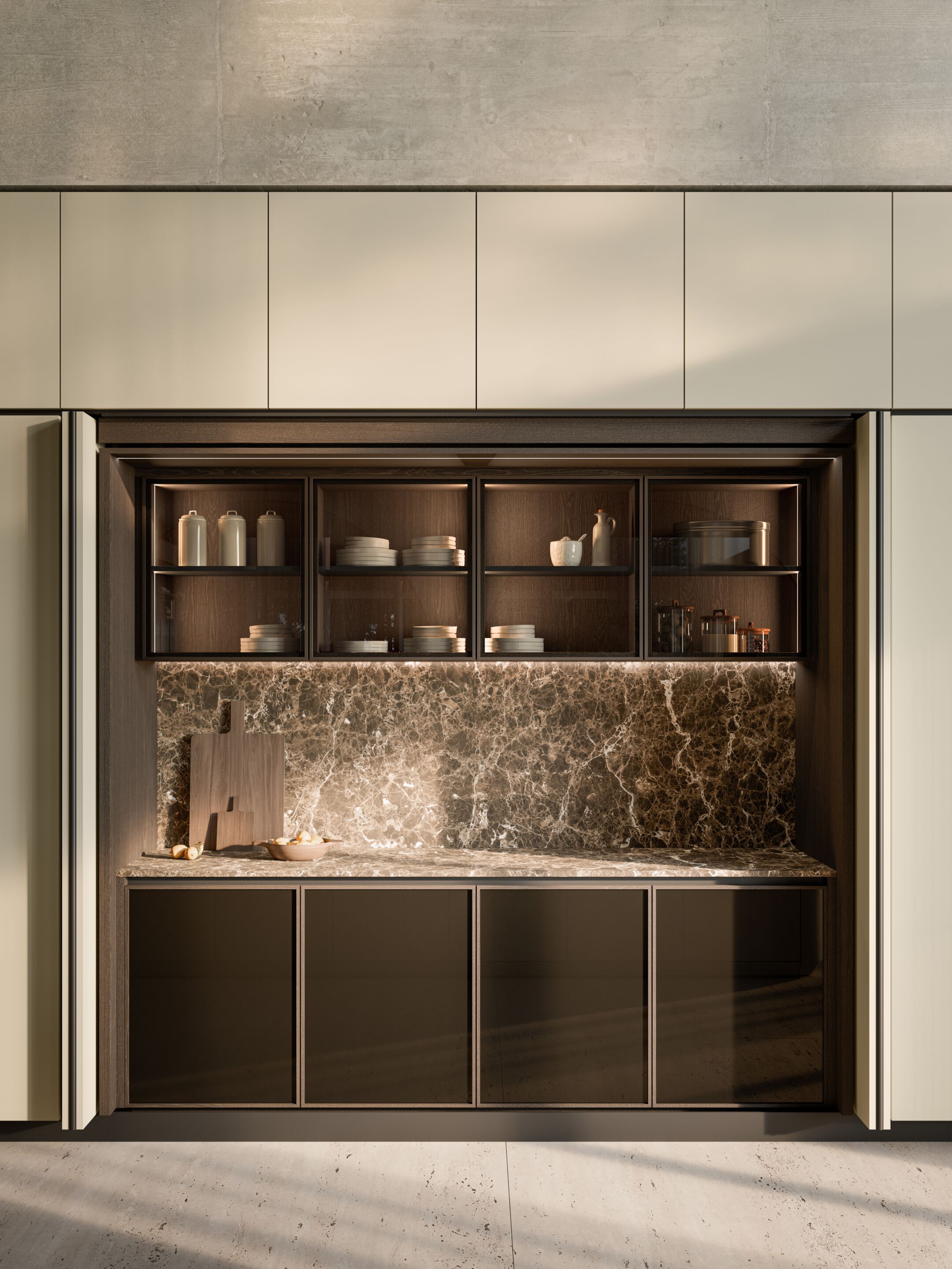 XILA WITH QUADRO DOOR Kitchen By Boffi