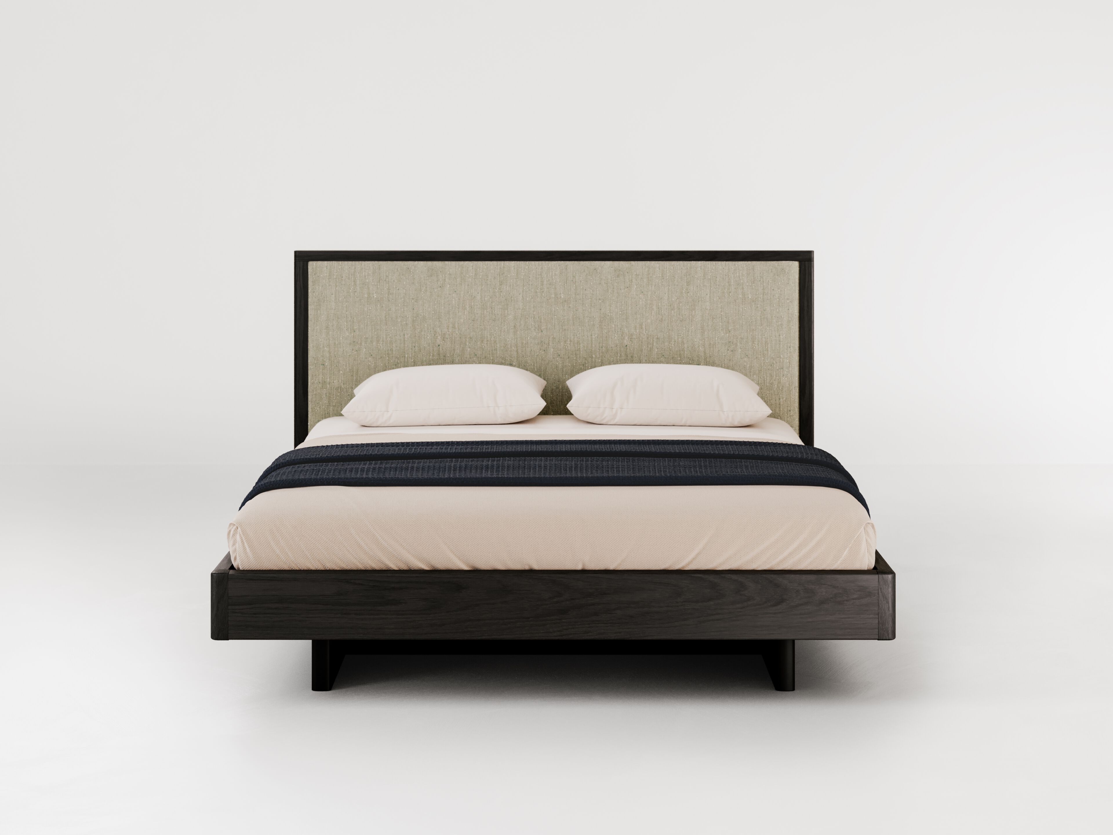 AWASE SOFT by Bolzan - Letto matrimoniale in legno con testiera imbottita - 3