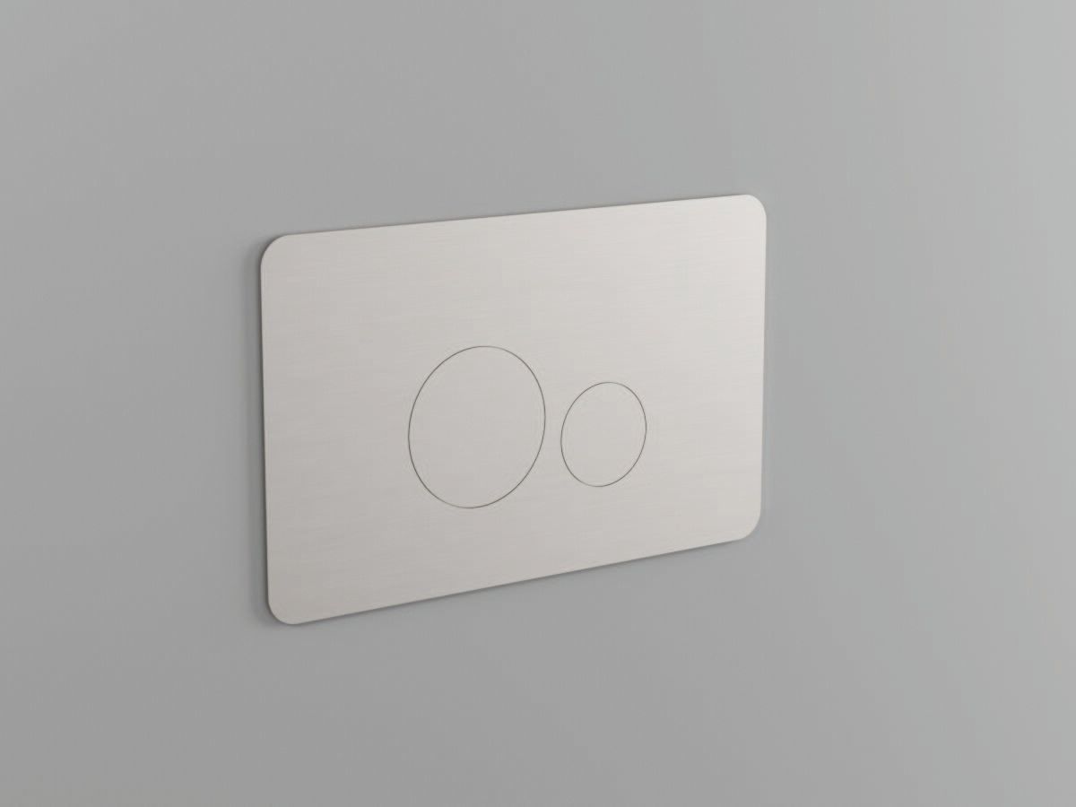 44036__ by Bongio - Placca di comando per wc in ottone cromato