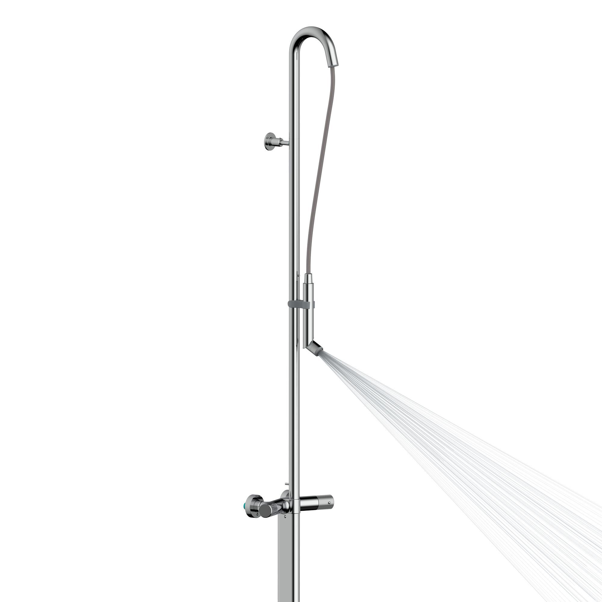 PLY by Bossini - Colonna doccia termostatica in ottone cromato - 9