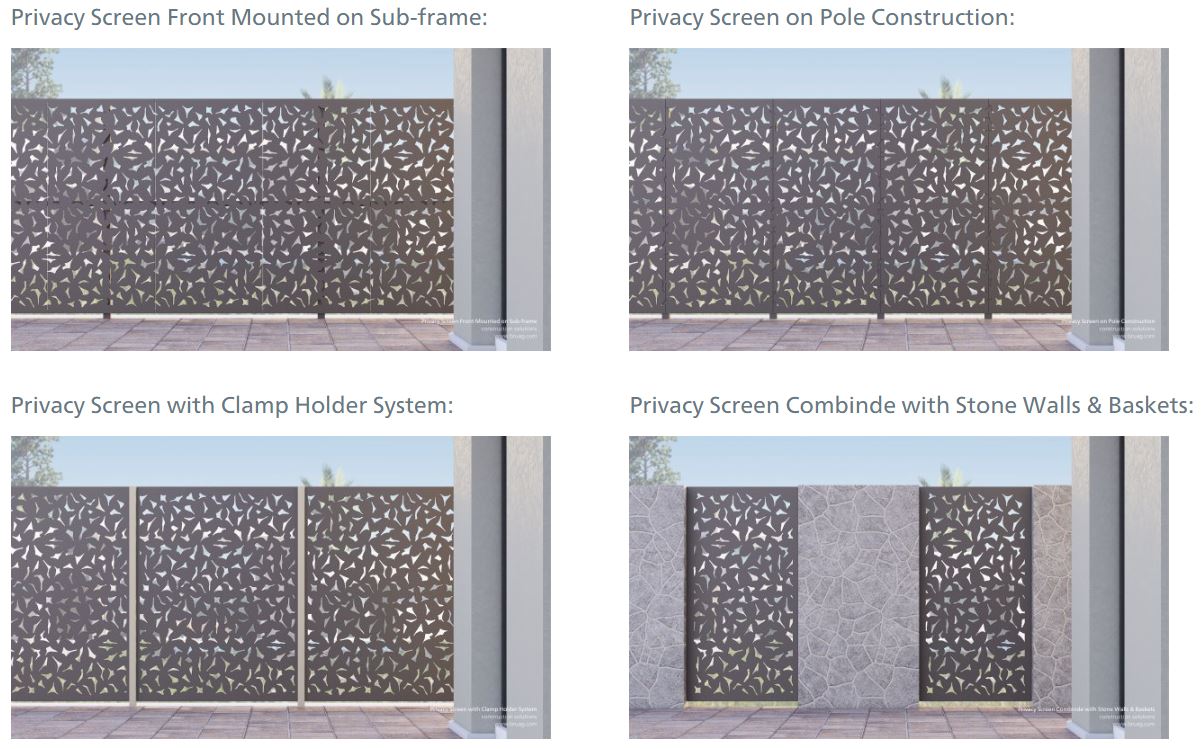 Elementi divisori da giardino by Bruag - Schermo divisorio da giardino in CELLON® - 8