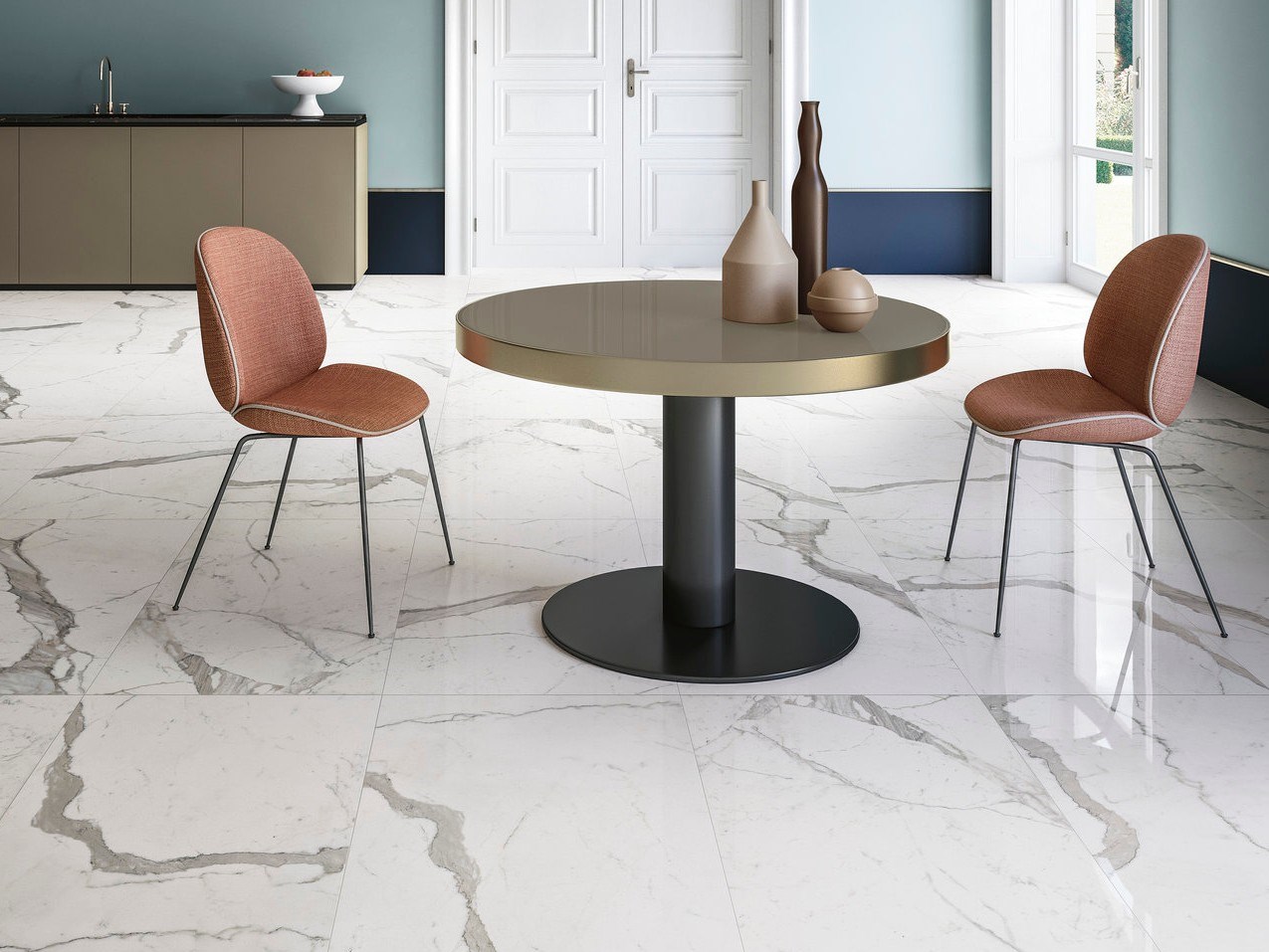 Pavimento/rivestimento effetto marmo MARBLE LAB - CALACATTA STATUARIO ...