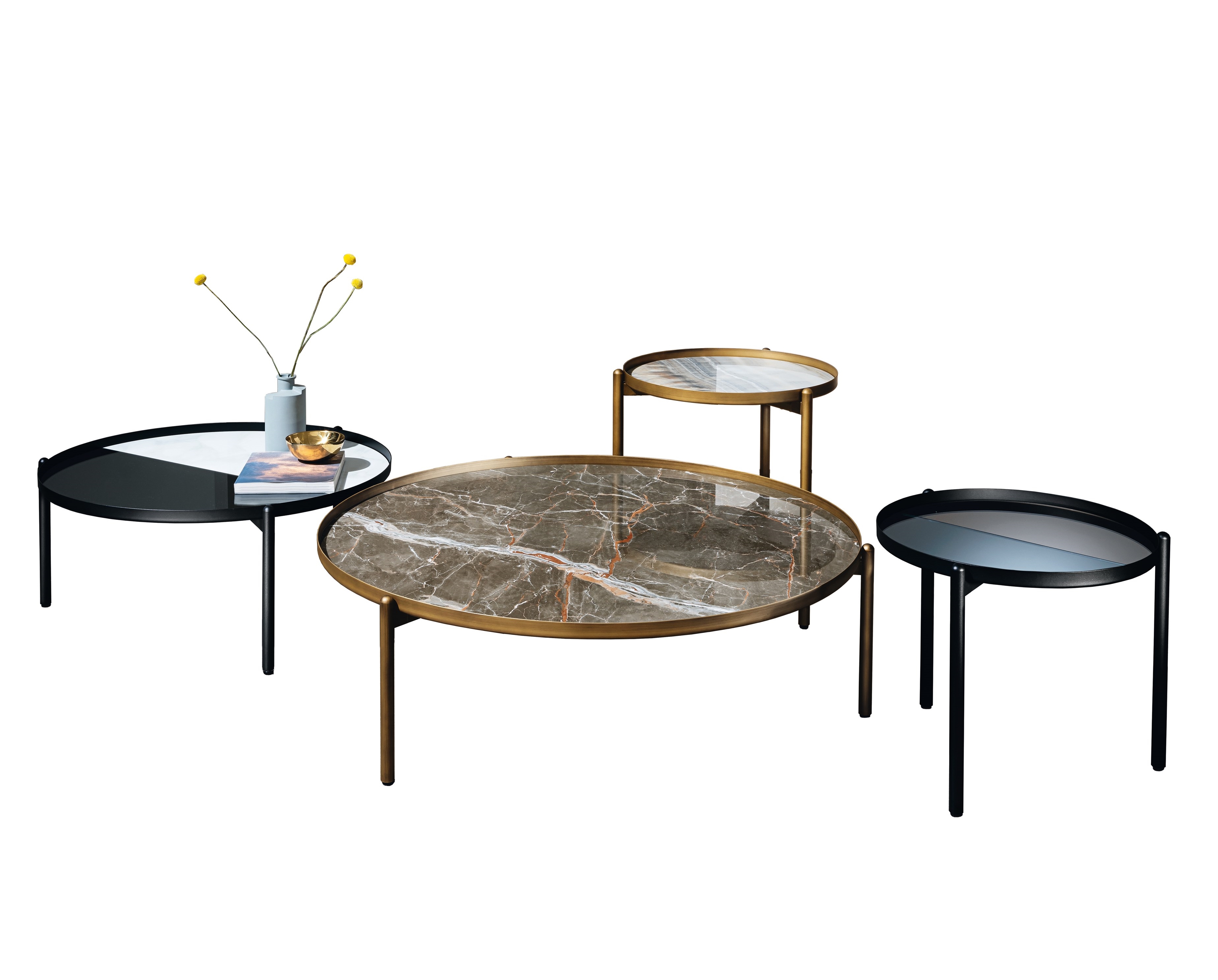 CAMPOS Round coffee table By Sovet italia | design Altherr Désile Park
