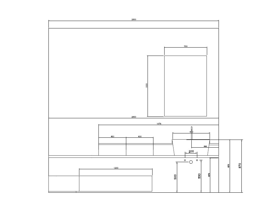 Dimensions CANESTRO - COMPOSITION C01