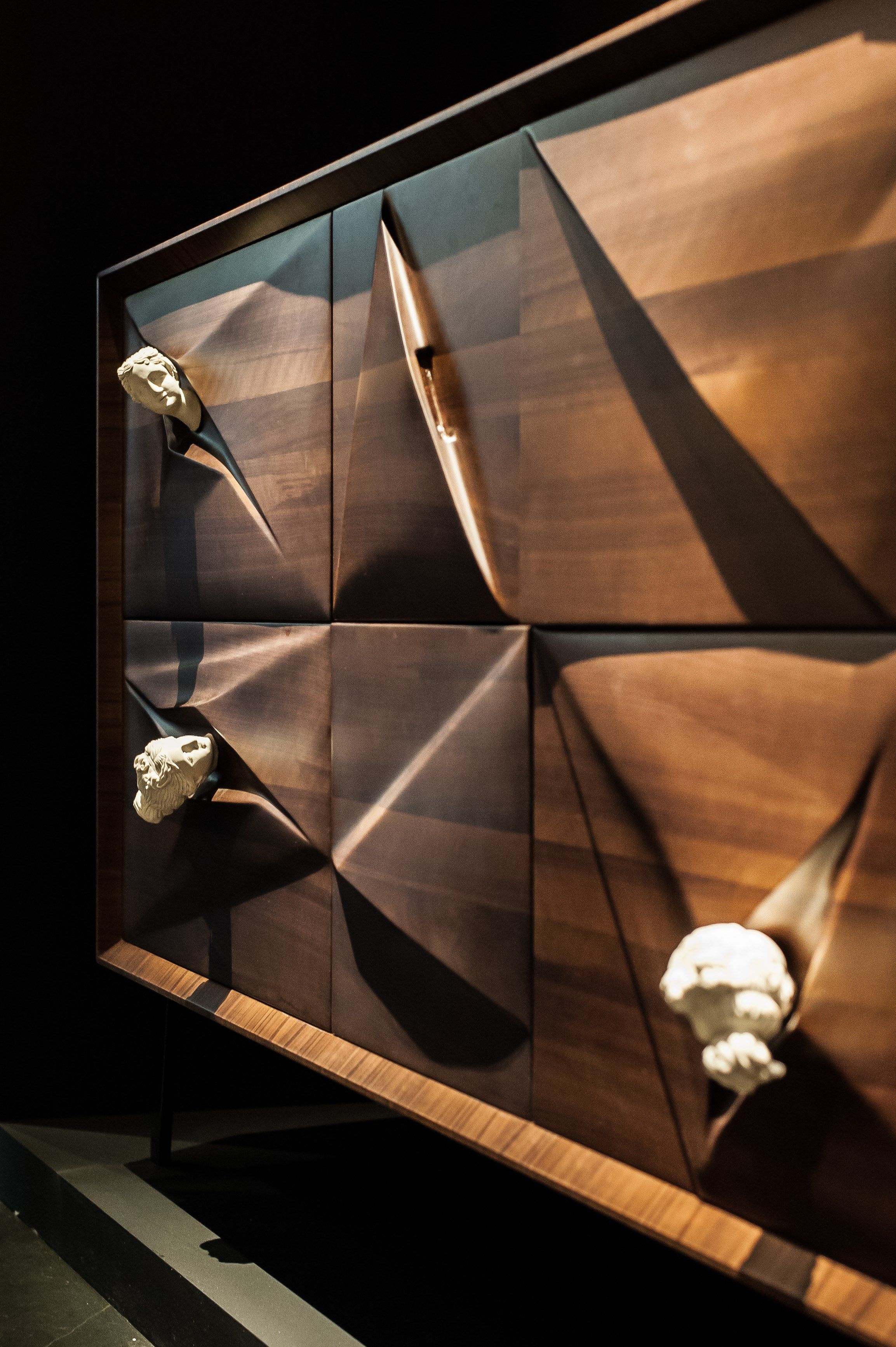 CANOVA Walnut sideboard with doors By HEBANON