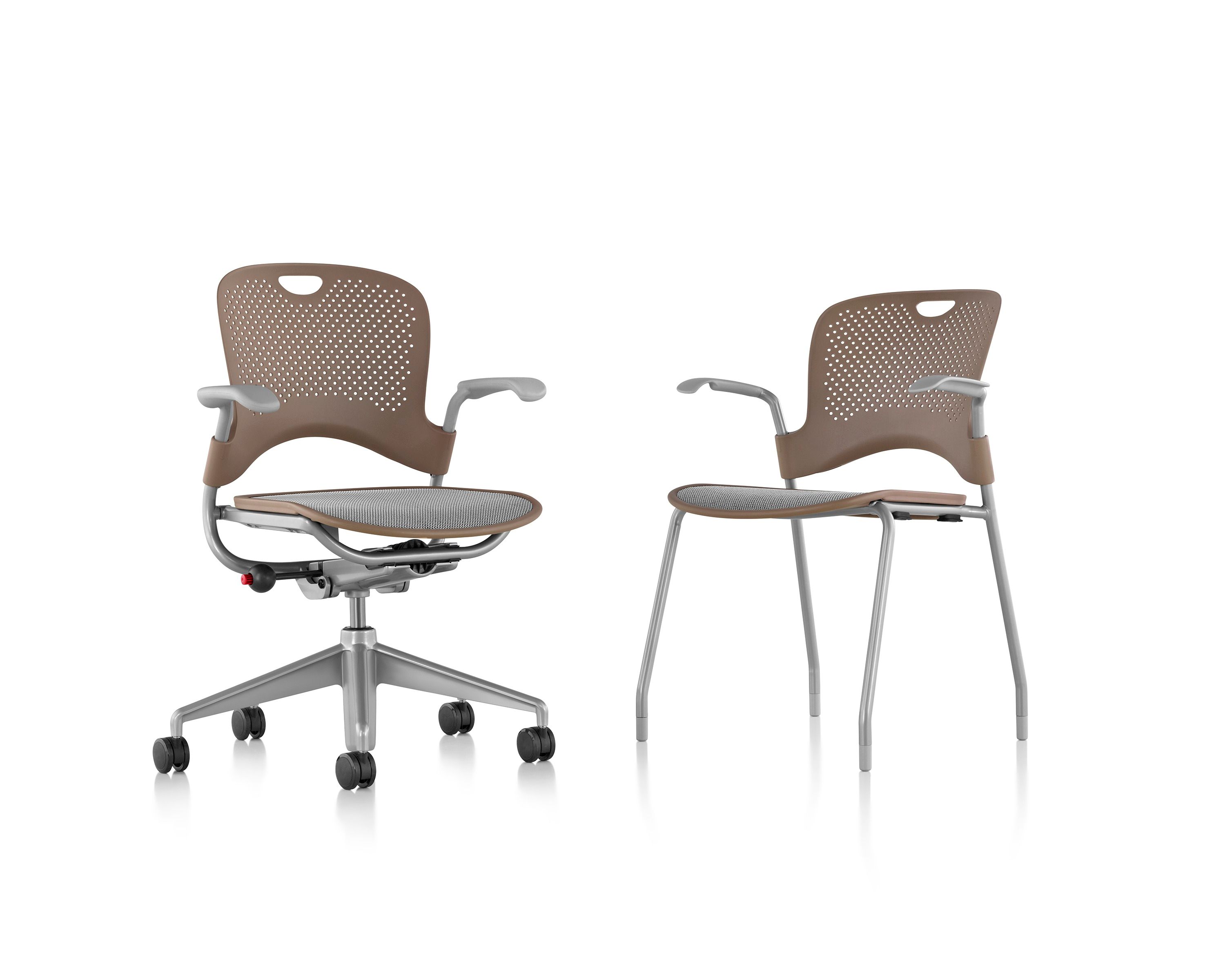 CAPER Stackable Nylon® chair with armrests By Herman Miller design