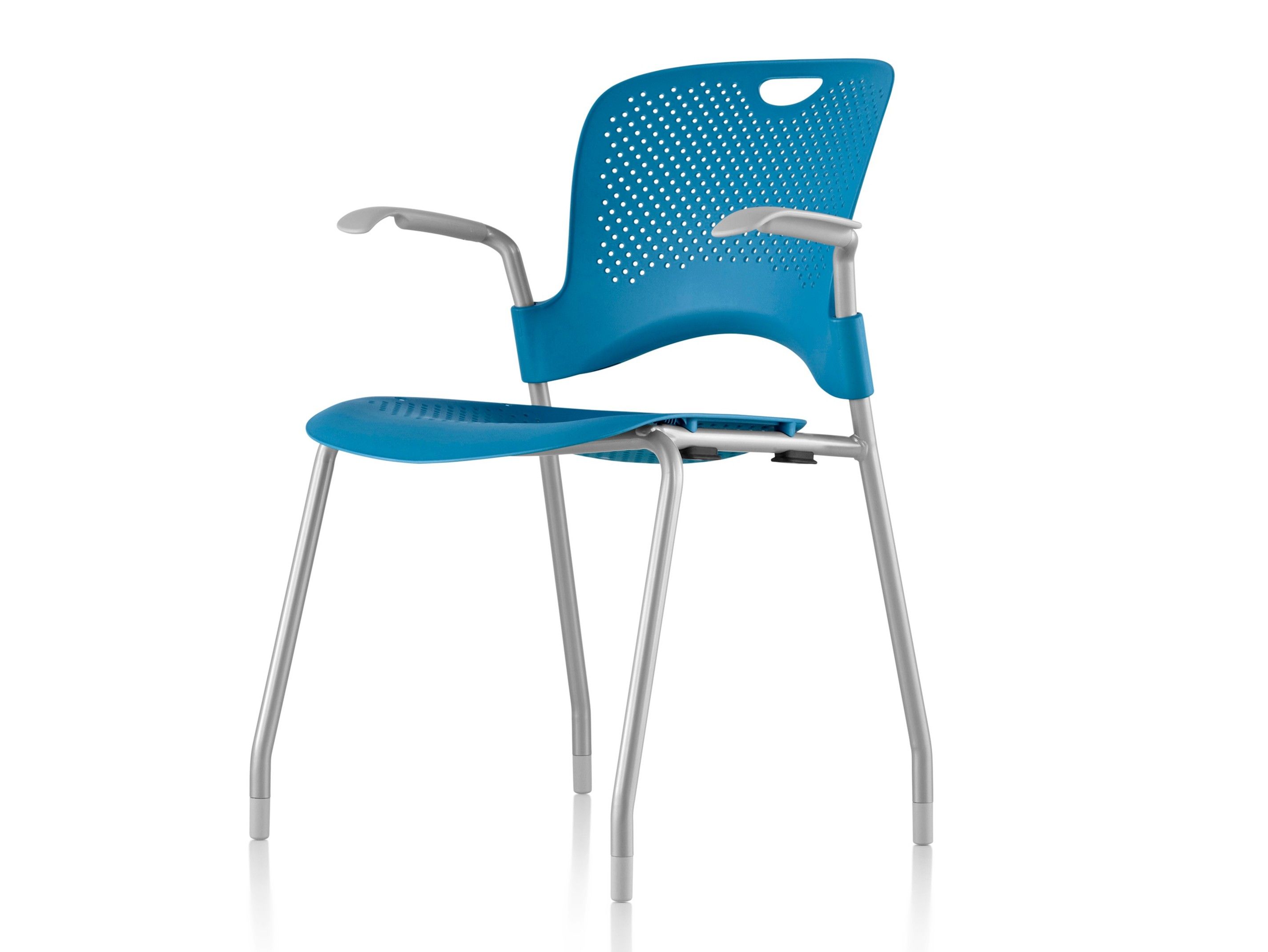 CAPER Stackable Nylon® chair with armrests By Herman Miller design