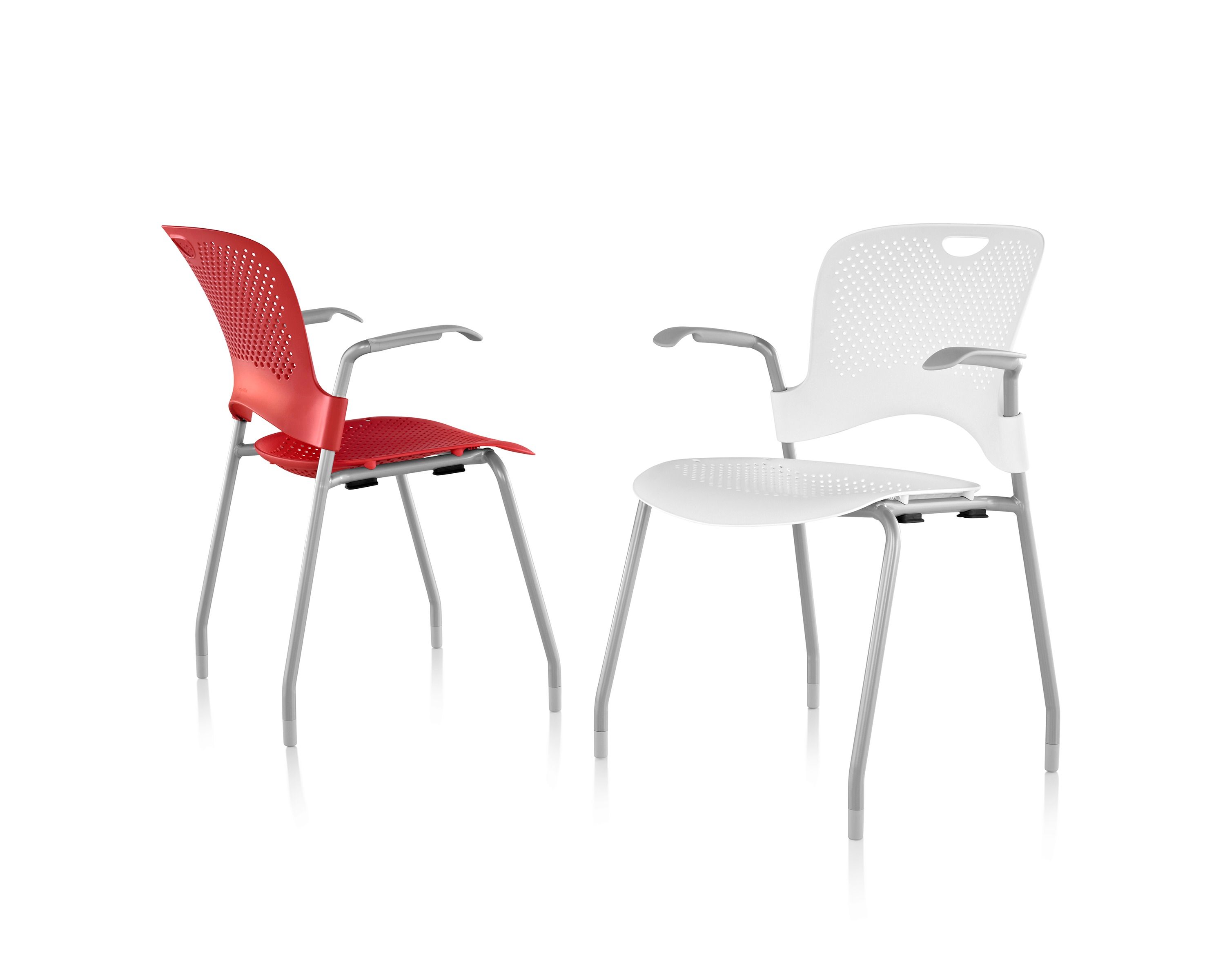CAPER Stackable Nylon® chair with armrests By Herman Miller design