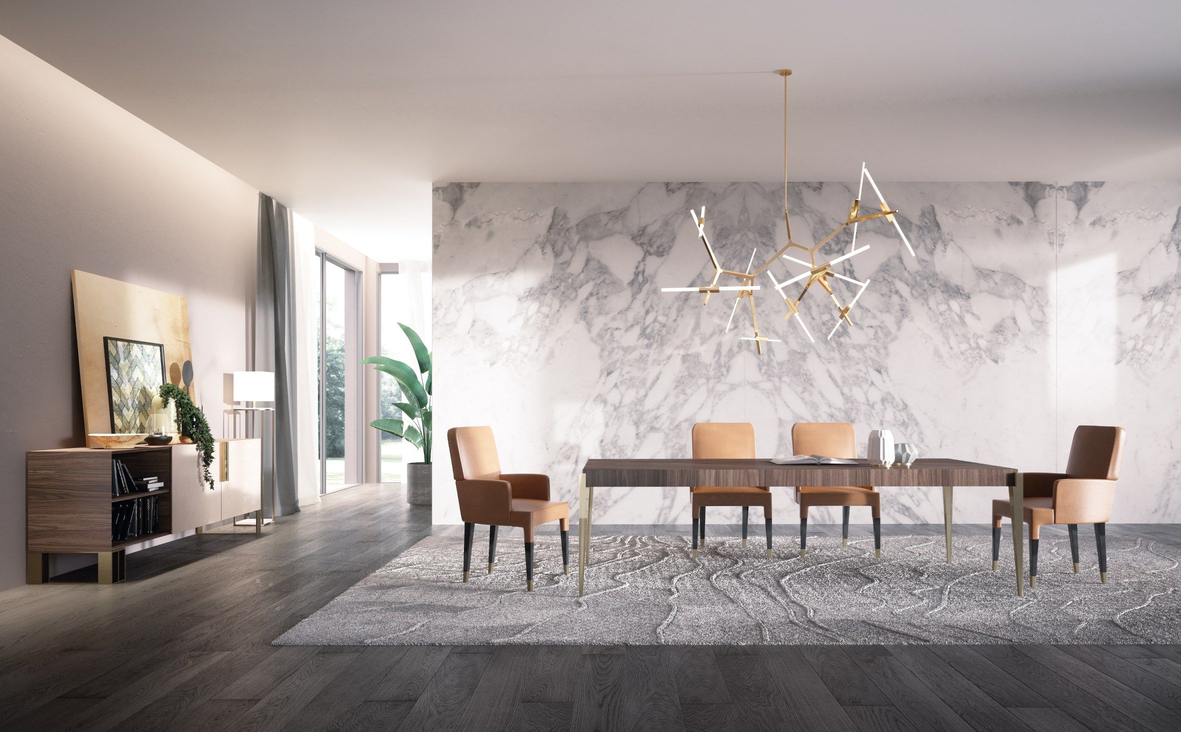CARISMA R by Capital Collection - Tavolo rettangolare da pranzo in legno - 4