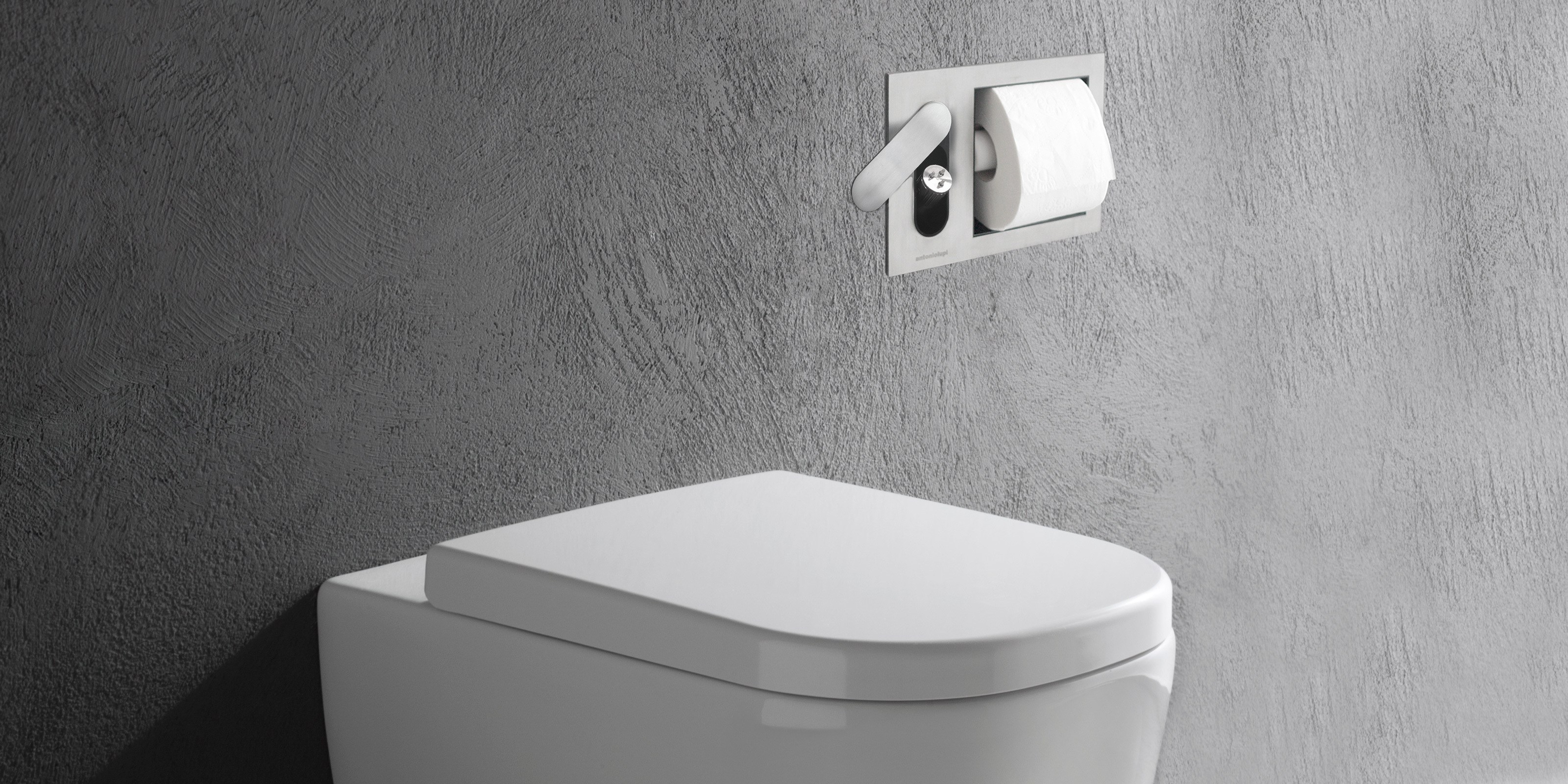 Toilet roll holder / toiletjet handspray CARTASENSO By Antonio Lupi Design