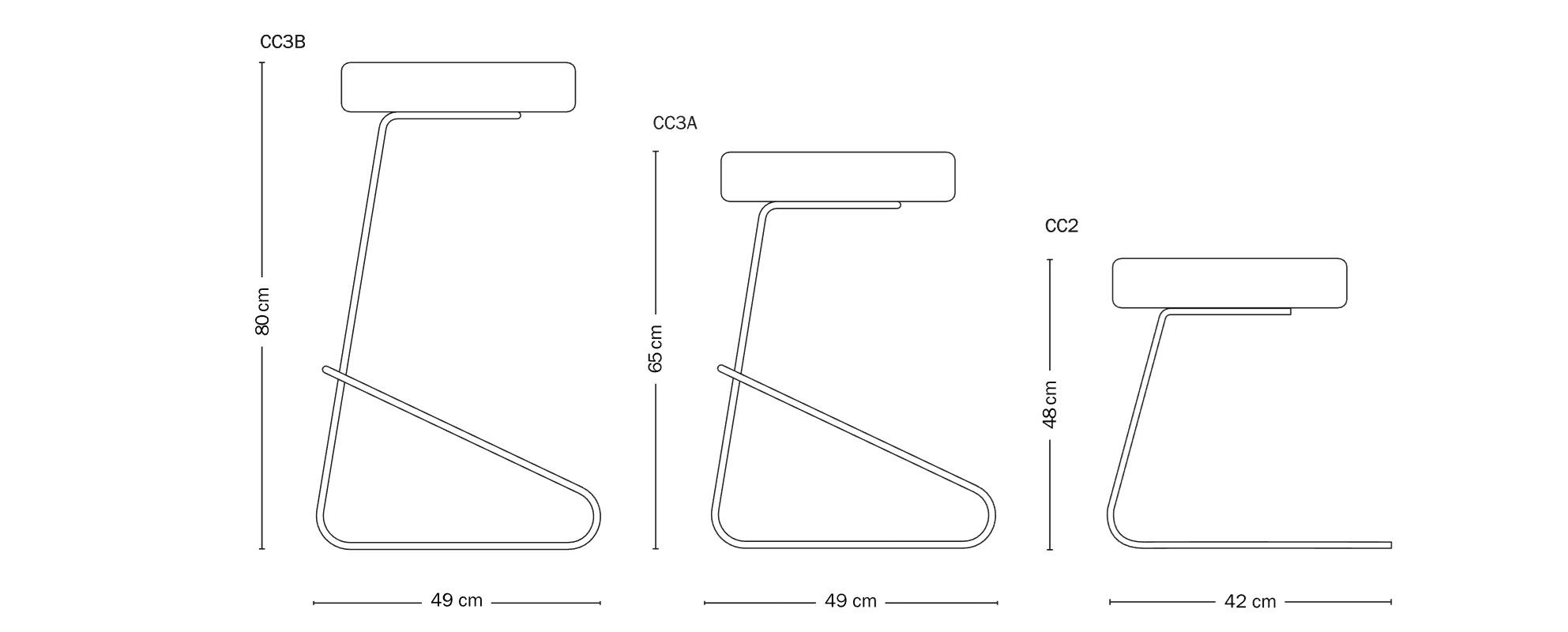 CC3B Stool By TECTA | design Joop Couwenberg