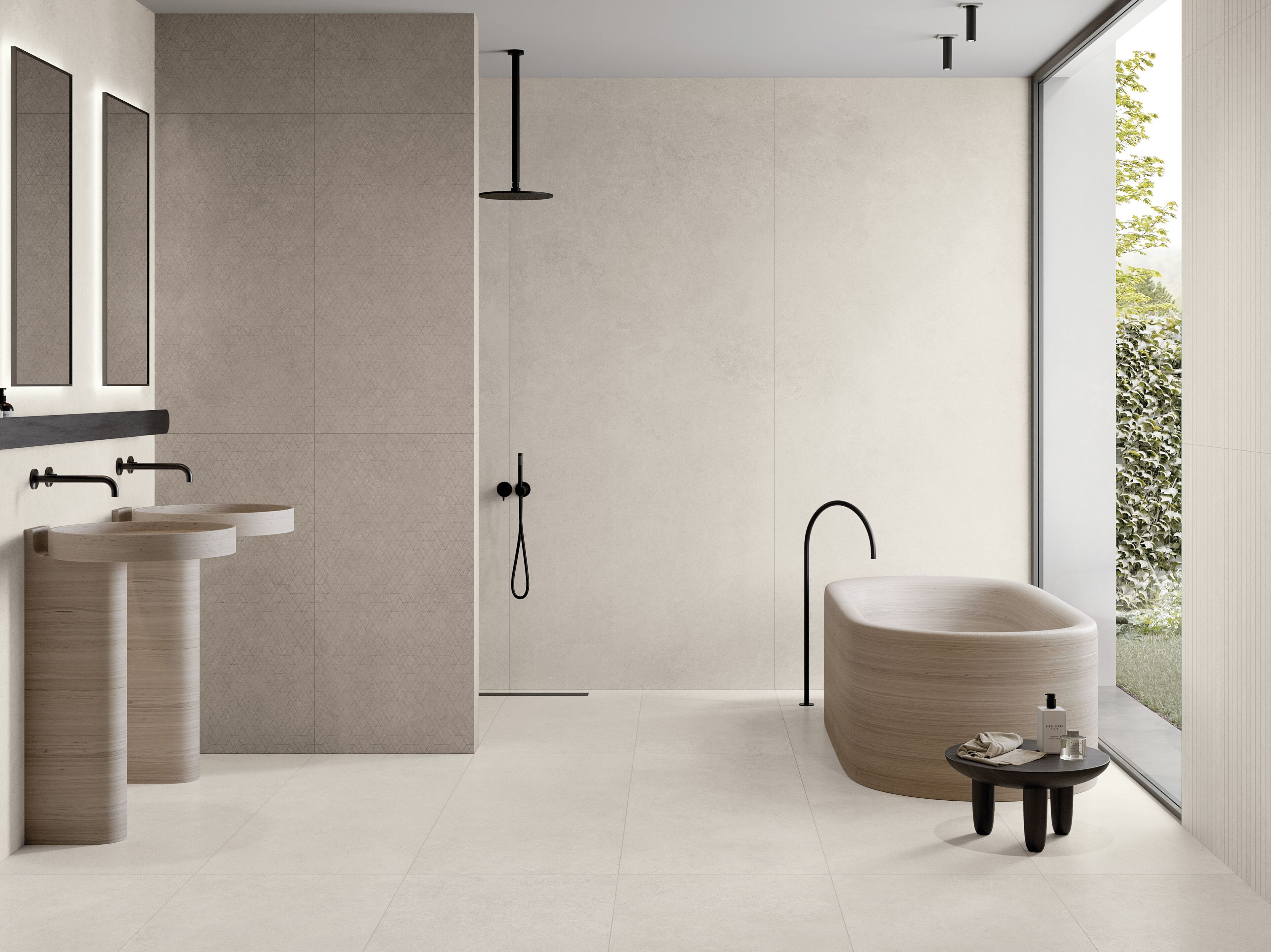 GRACE WHITE by CERAMICHE KEOPE - Pavimento/rivestimento in gres porcellanato effetto pietra