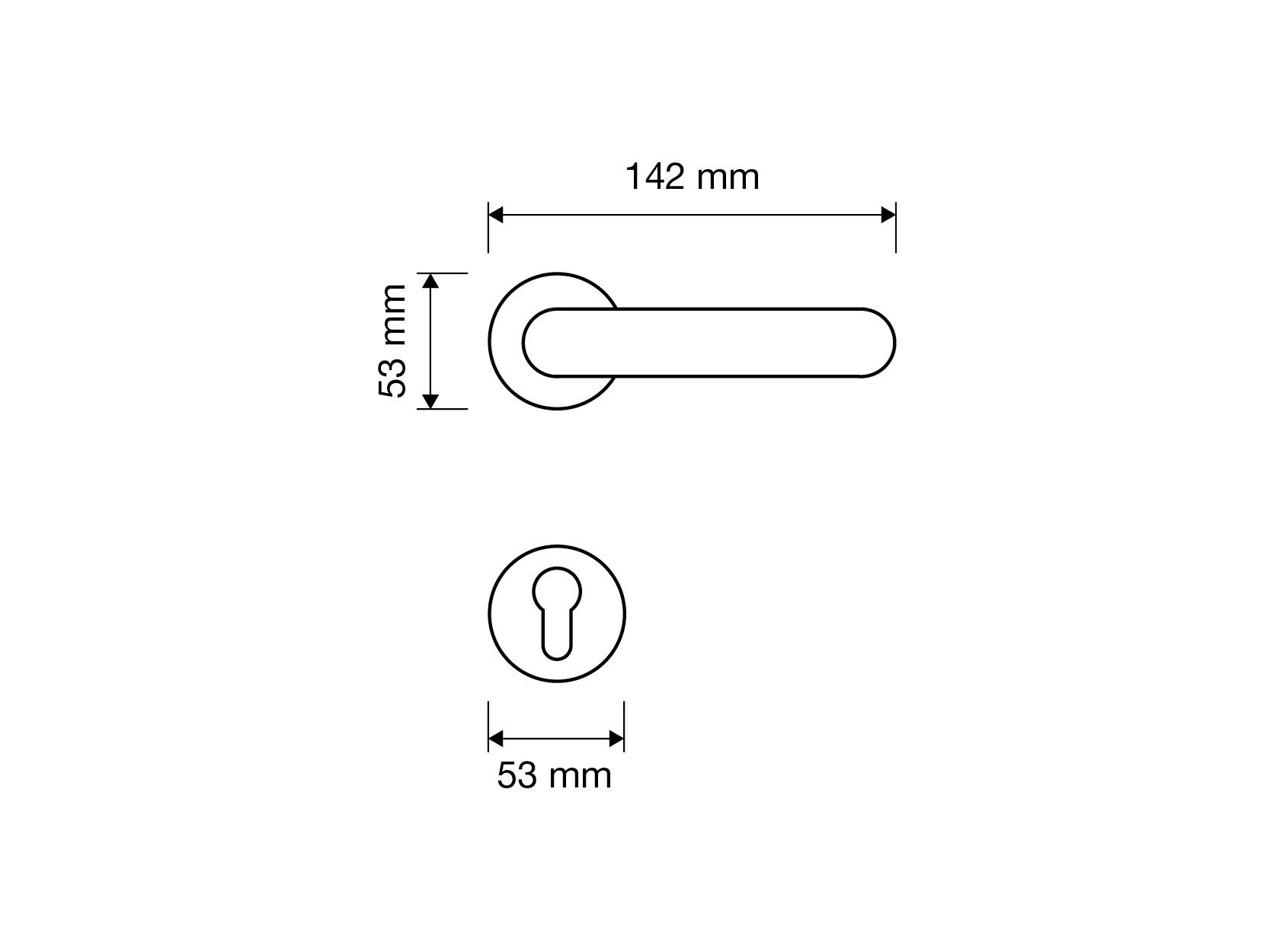 CHARME Baroque brass door handle with lock By LINEA CALI'