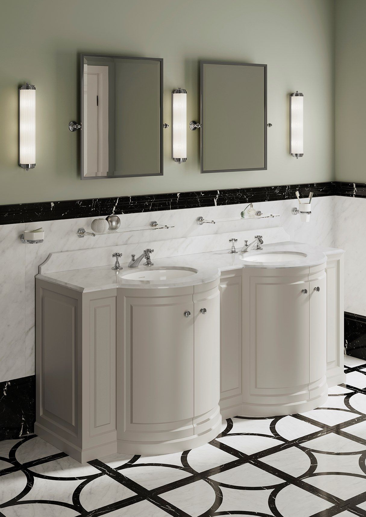 CHELSEA by Devon&Devon - Specchio basculante con cornice in ottone per bagno - 2