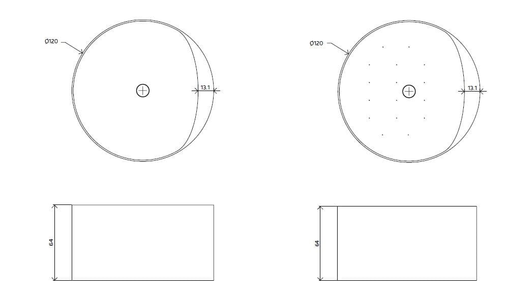 CIRCULAR Freestanding round Luxolid® bathtub By Relax Design design