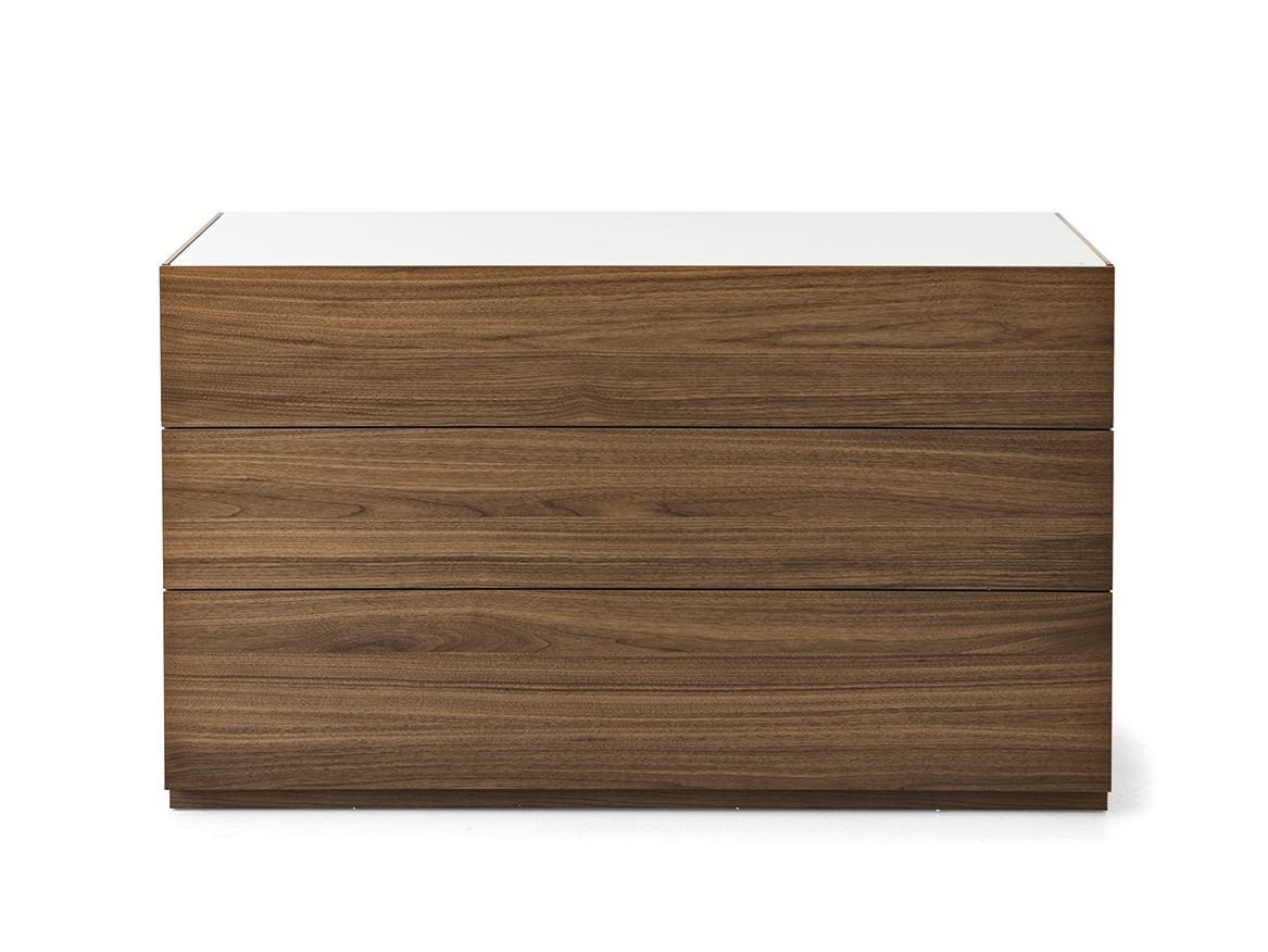 CITY Wood veneer chest of drawers By Calligaris