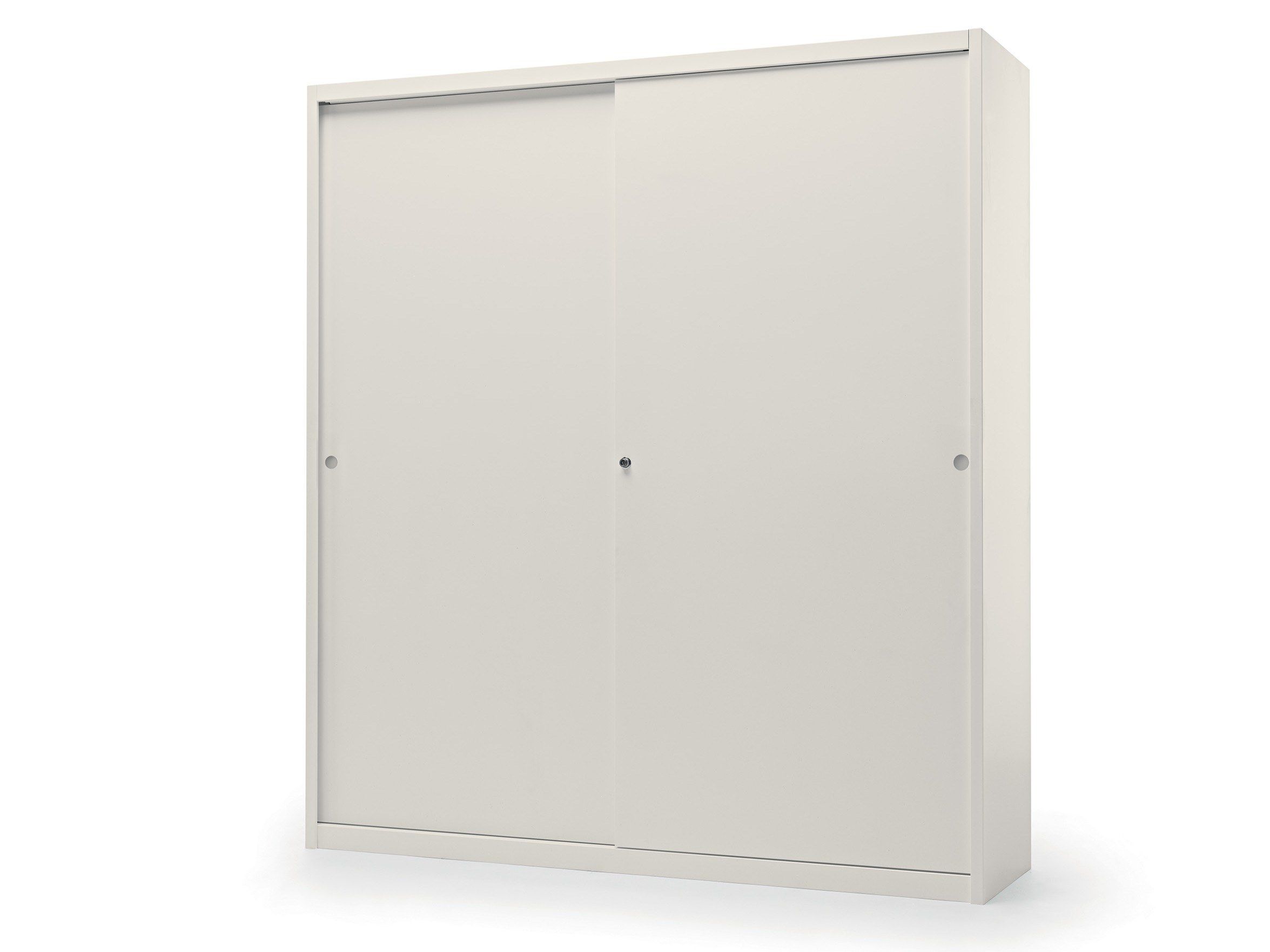 CLASSIC Metal office storage unit with sliding doors By Fantin design