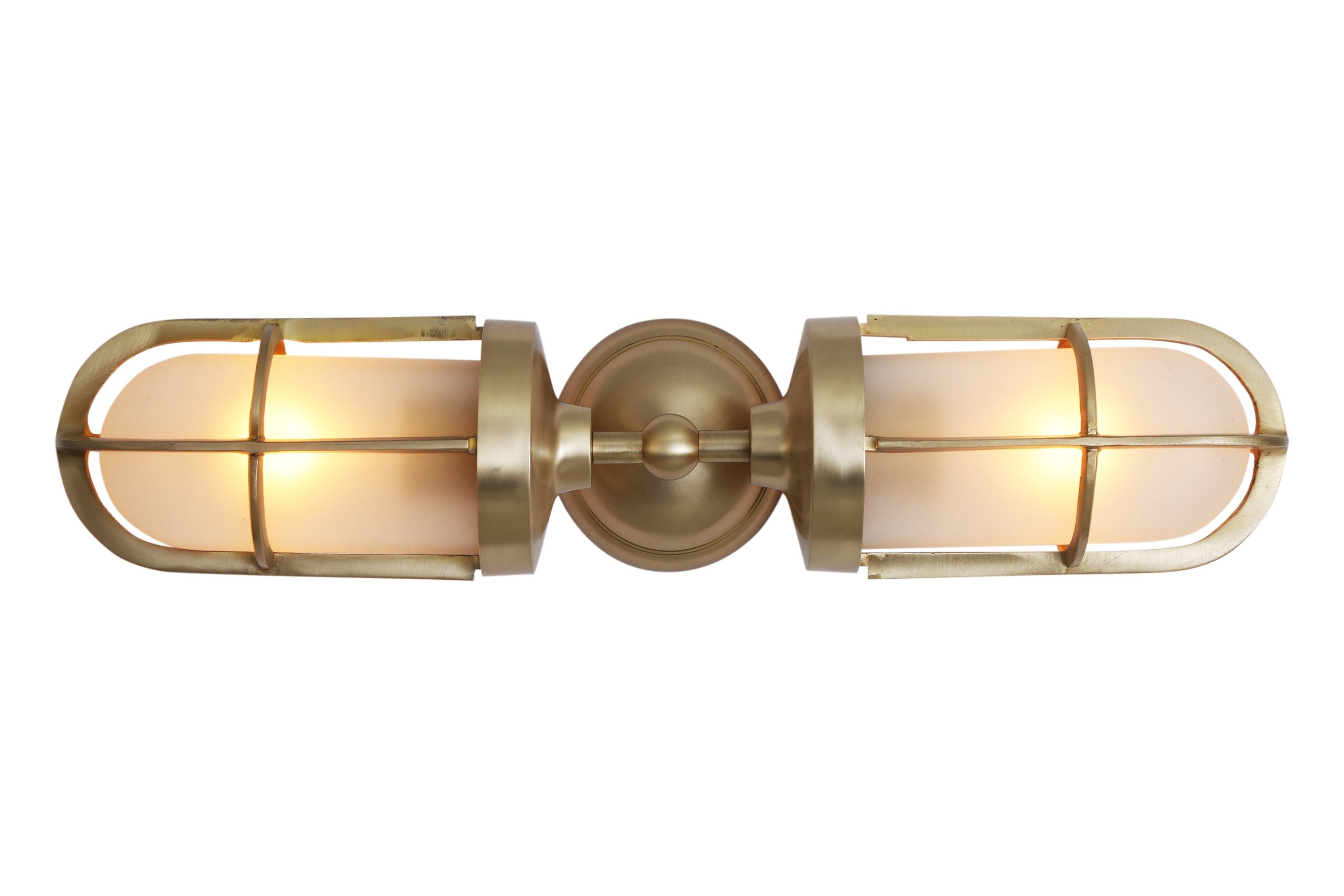 CLAYTON DOUBLE WELL GLASS WALL LIGHT By Mullan Lighting