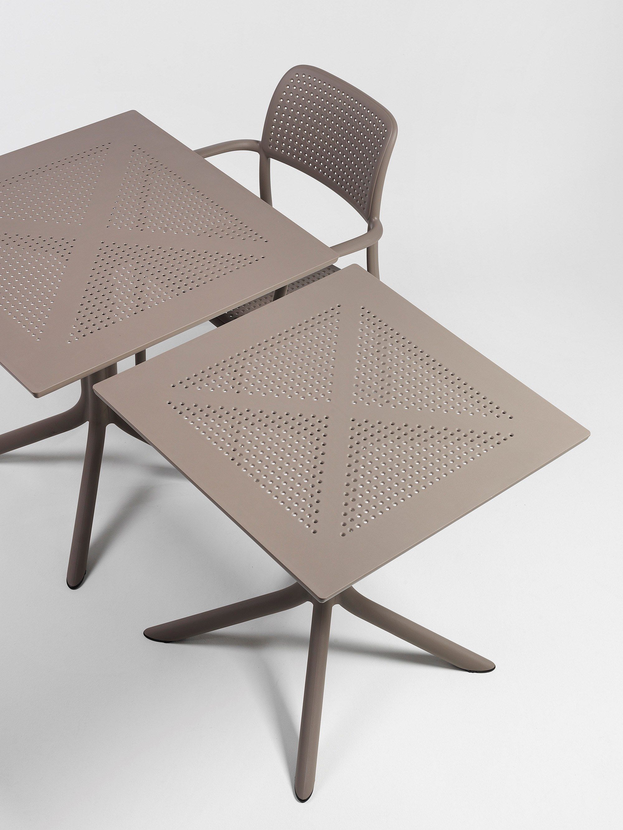 CLIP 80 by Nardi - Tavolo quadrato ad altezza regolabile in DurelTOP - 5