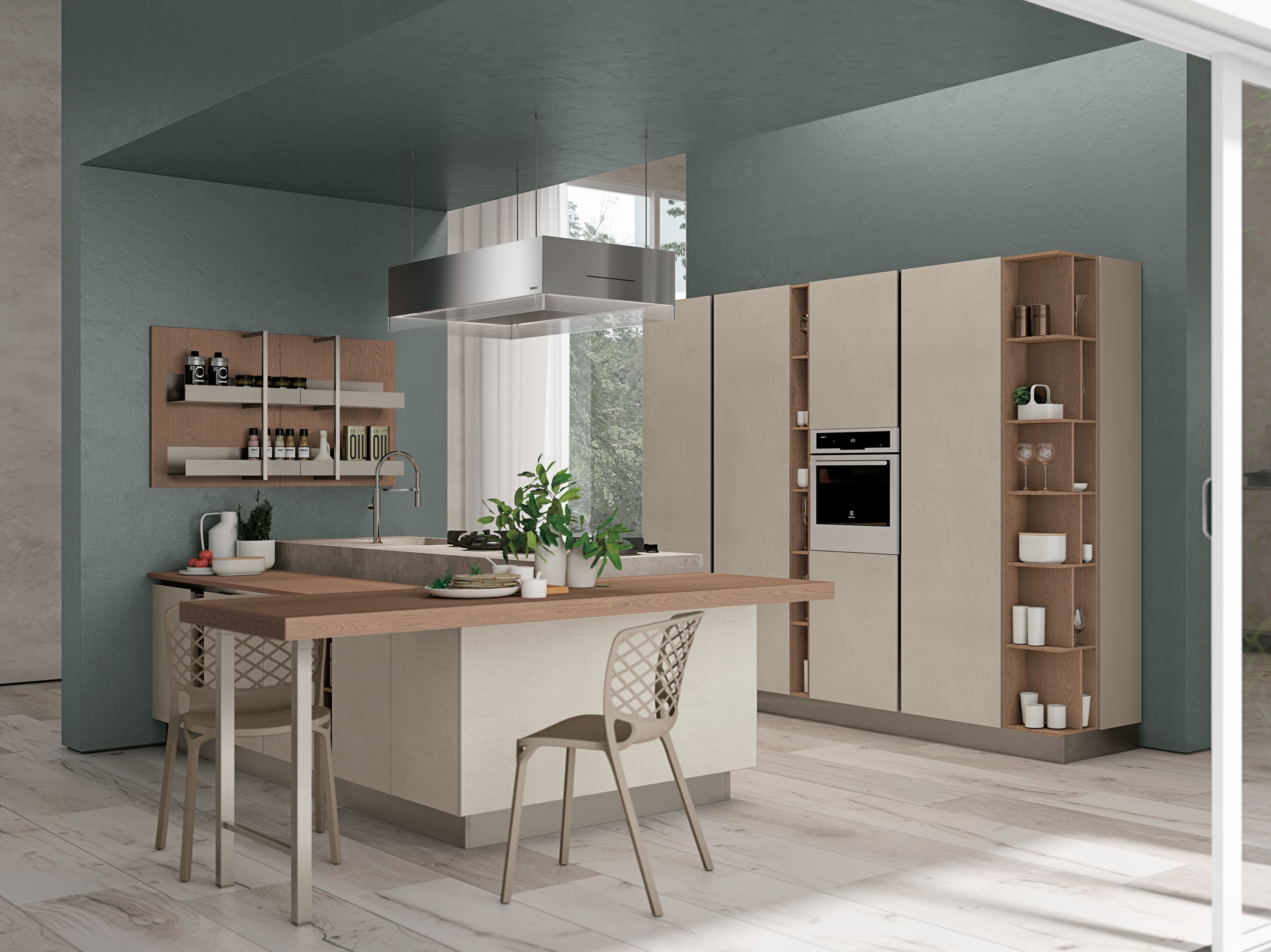 CLOVER Fitted kitchen By Cucine Lube | design Studio Ferriani