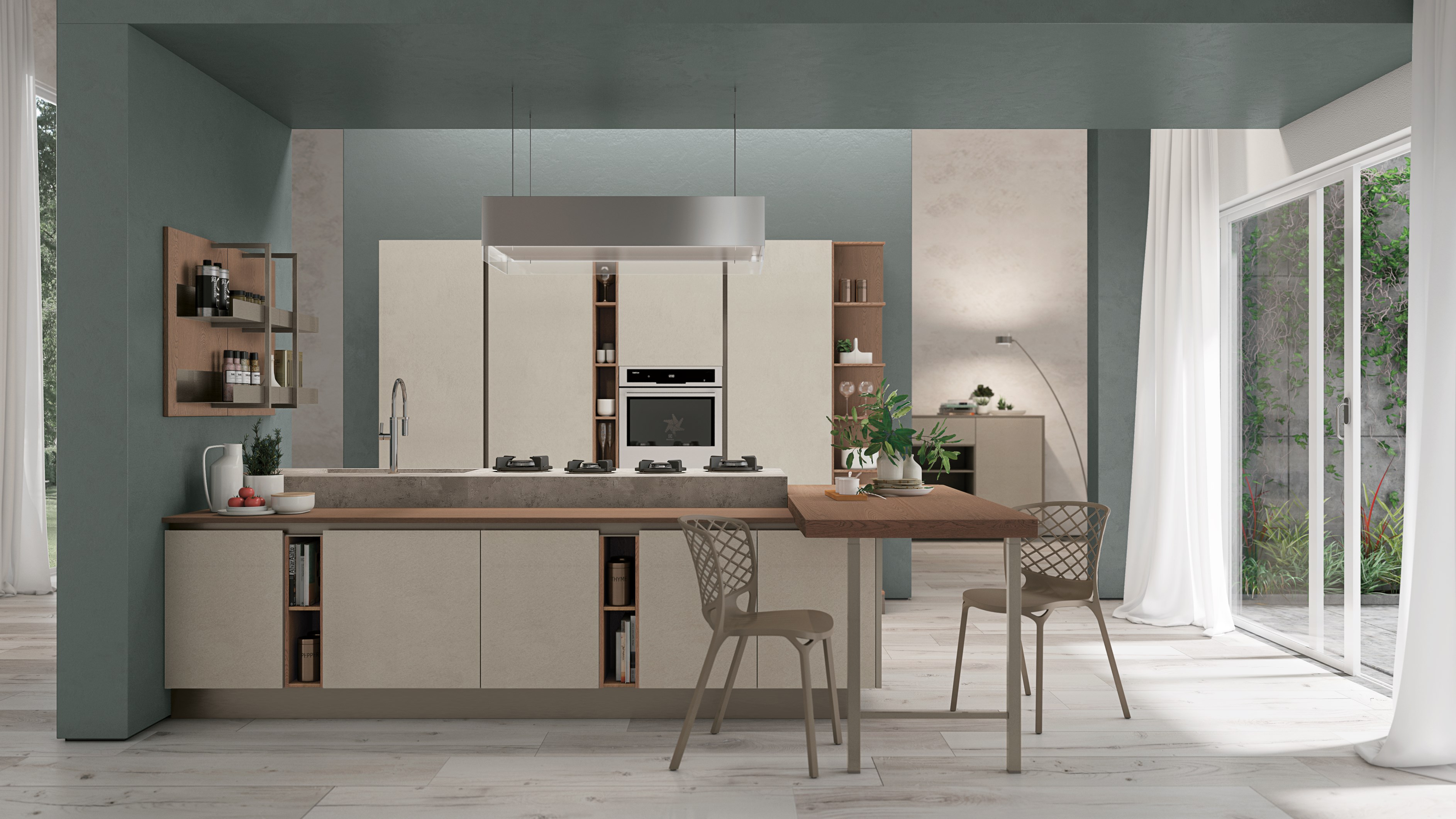 CLOVER Fitted kitchen By Cucine Lube | design Studio Ferriani