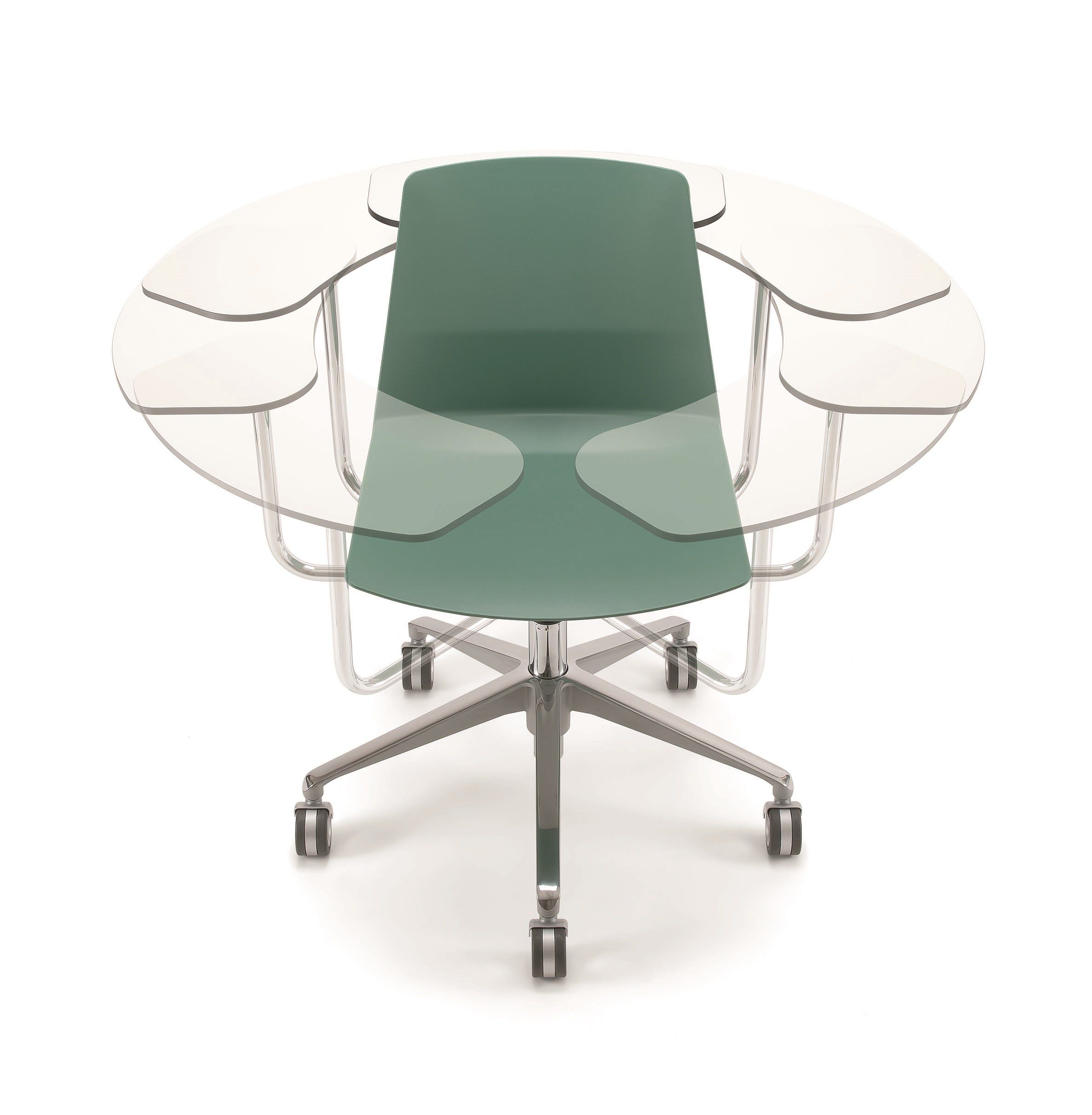 Training chair with writing tablet CLUE Training chair Clue