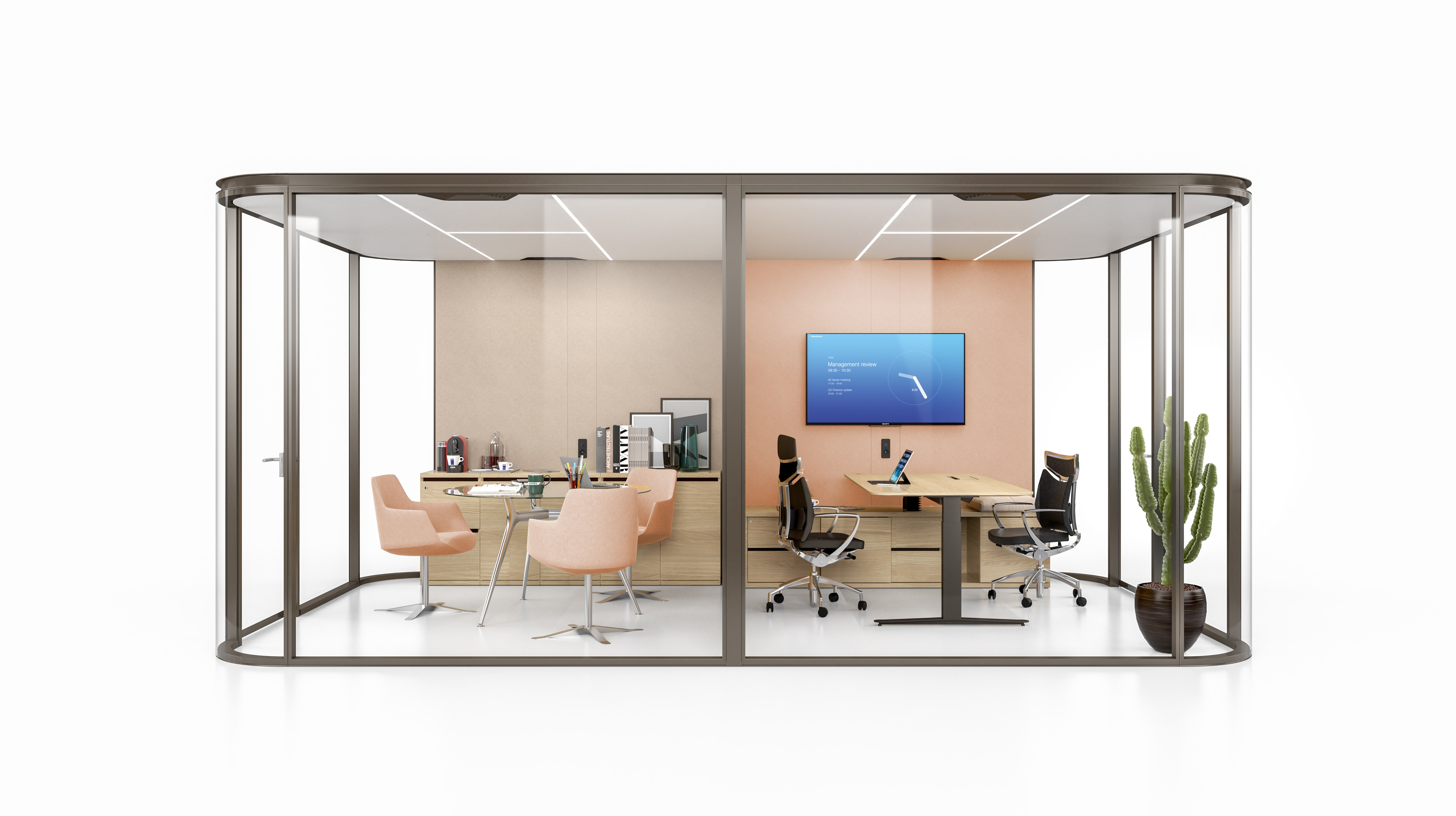 COLLABORATIVE ROOM Acoustic fabric office booth By ESTEL GROUP | design ...