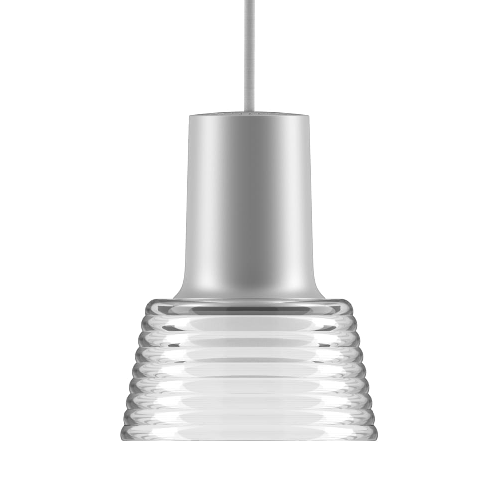 LED glass and aluminium pendant lamp with dimmer COMPOSE By Zero design