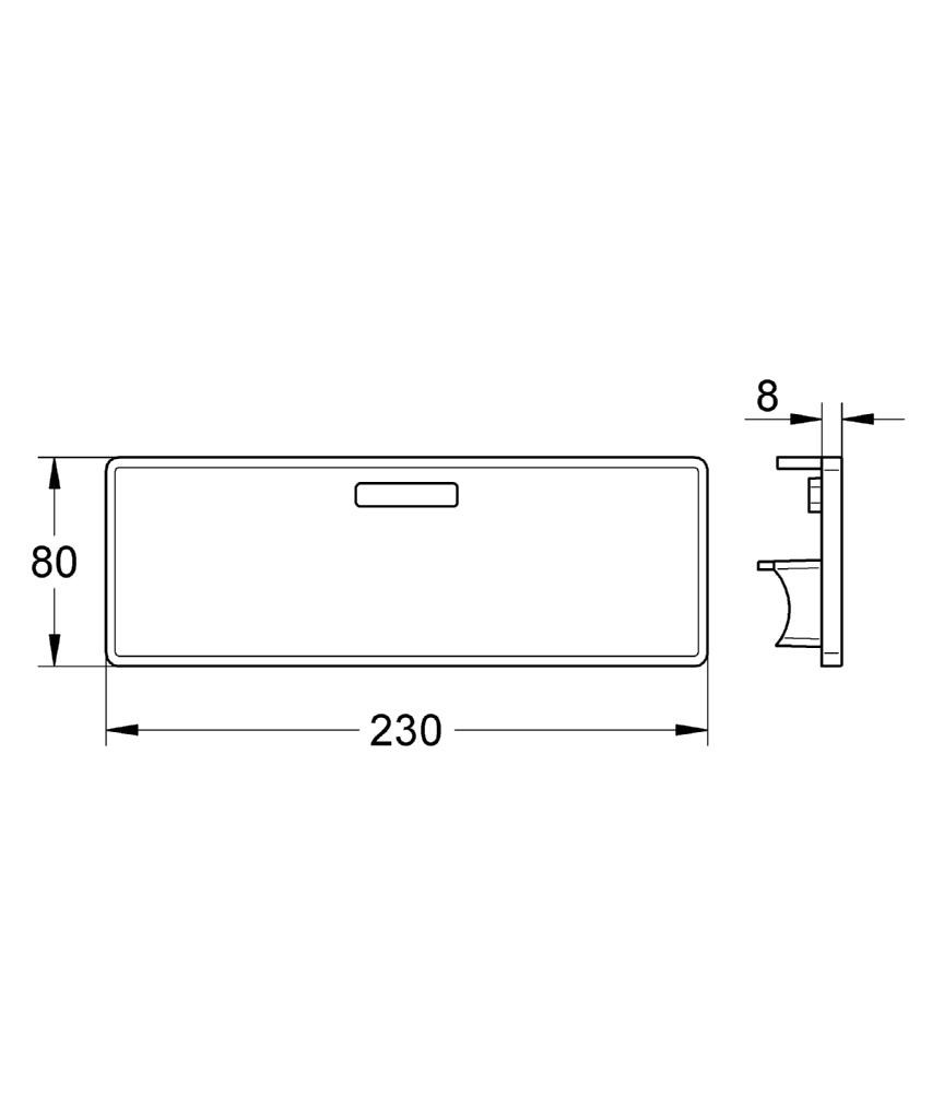 GROHE 18608001 EasyReach Mensola Portasapone In Metallo Cromato - Rimovibile, Facile Da Pulire, Design Moderno