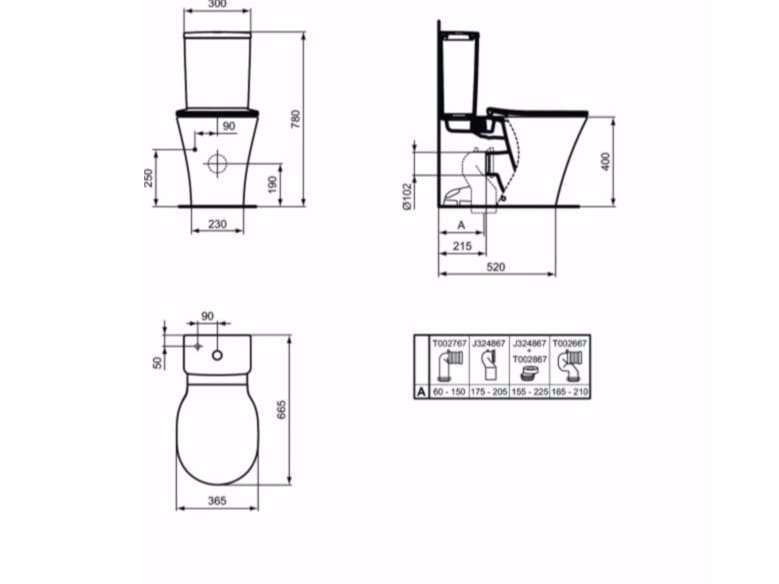 CONNECT AIR Close coupled toilet Connect Air Collection By Ideal