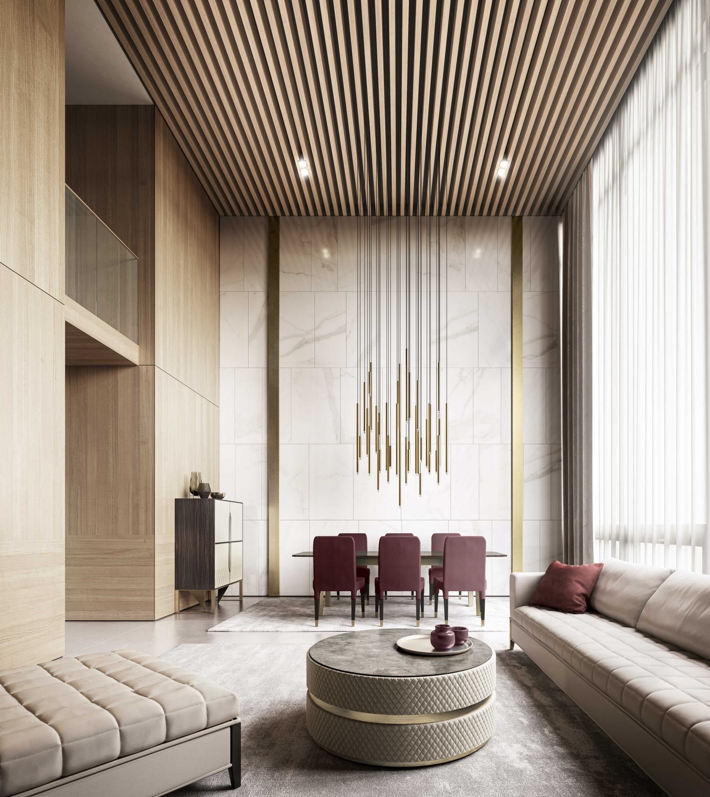 COOKIE by Capital Collection - Tavolino rotondo basso in tessuto - 5