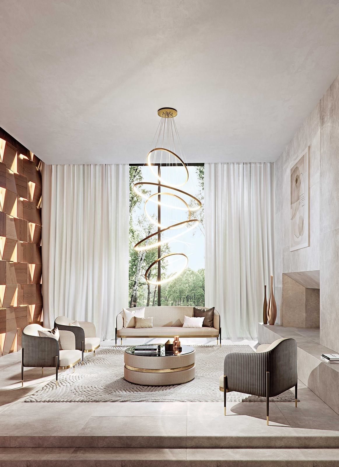 COOKIE by Capital Collection - Tavolino rotondo basso in tessuto - 3