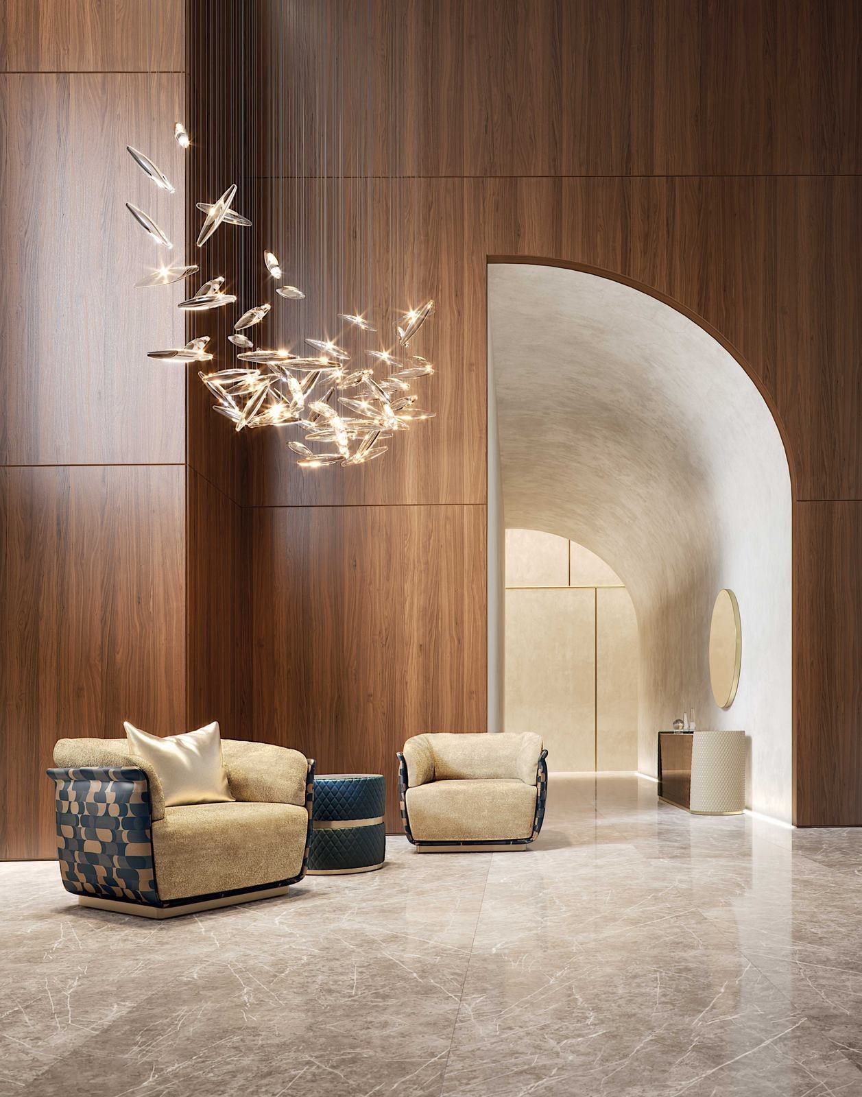 COOKIE by Capital Collection - Tavolino rotondo alto in tessuto - 2