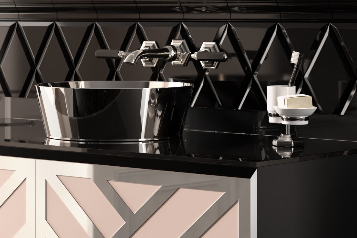 CORA 2A by Park Avenue - Mobile lavabo da terra singolo in legno con ante - 9