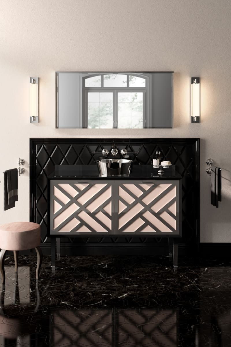 CORA 2A by Park Avenue - Mobile lavabo da terra singolo in legno con ante - 8