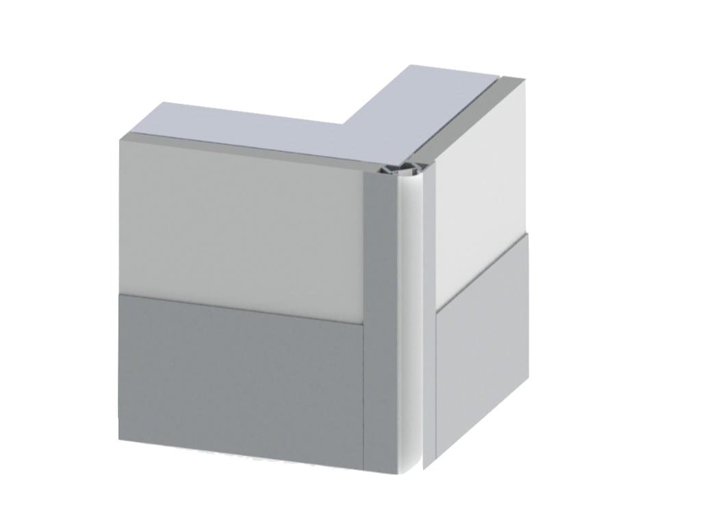 CORNERPLAK by Aluplak - Battiscopa in alluminio - 2