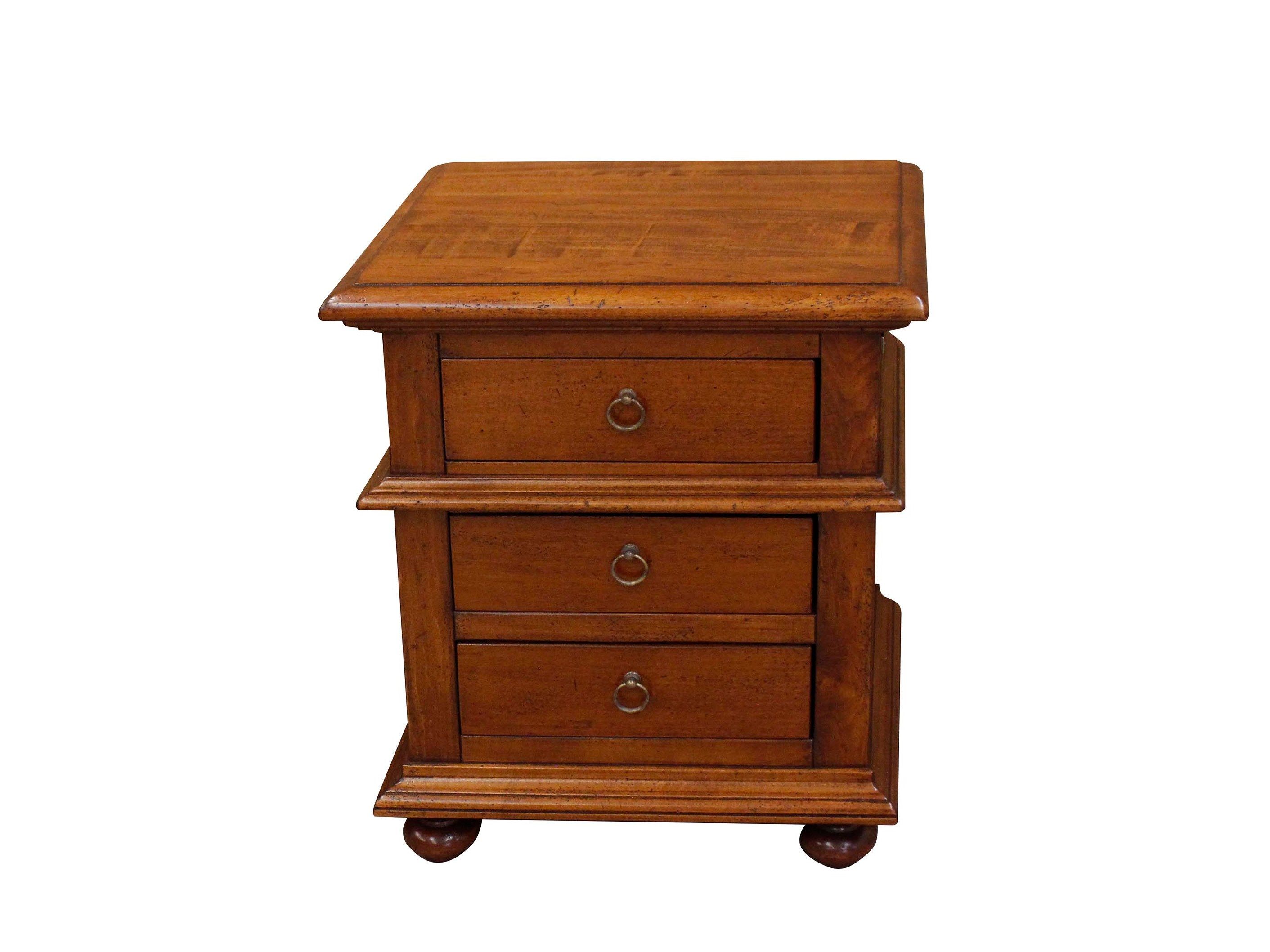 CORTESE Bedside table Wooden bedside table with drawers By Tiferno Mobili