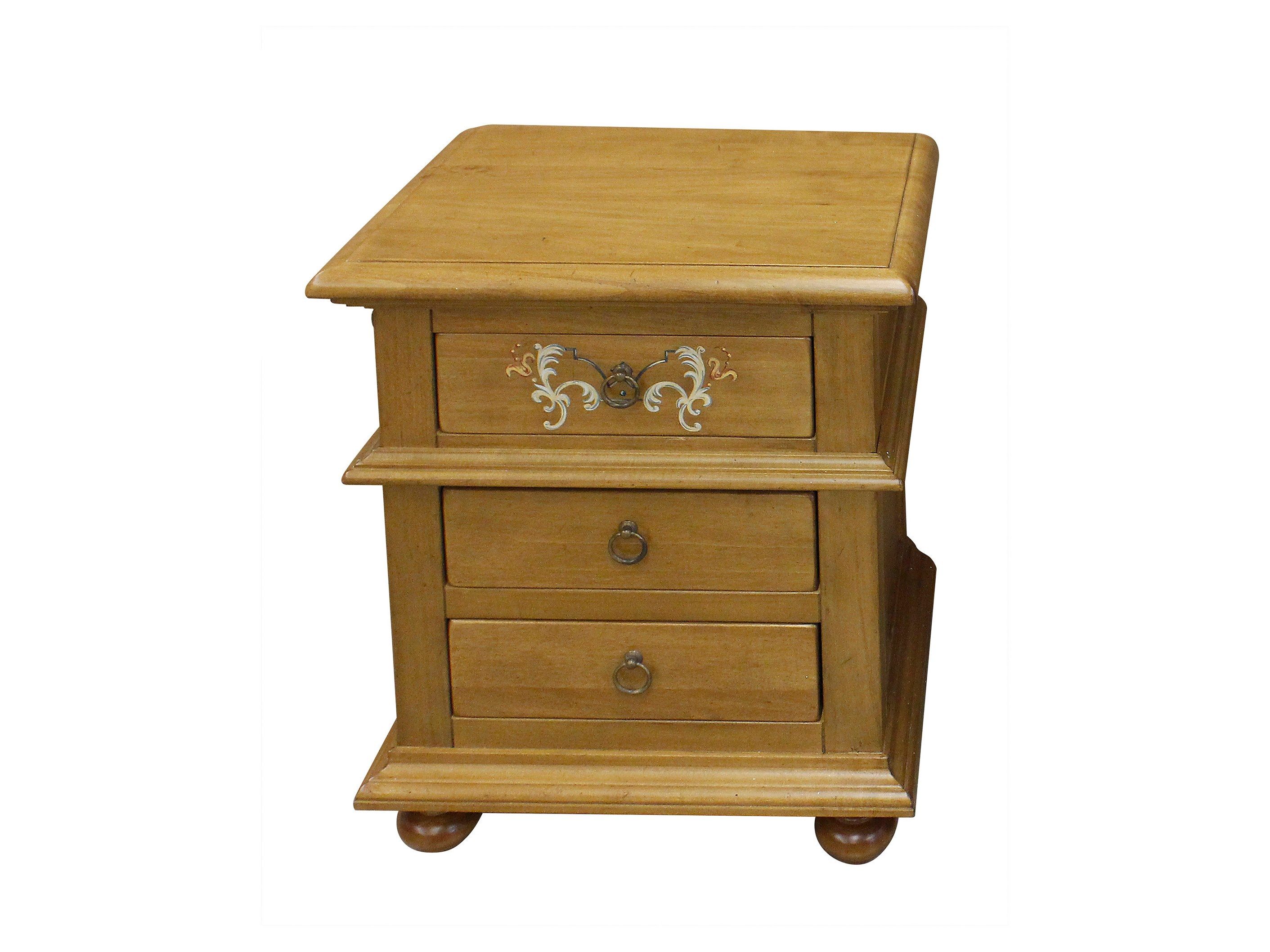 CORTESE Bedside table Wooden bedside table with drawers By Tiferno Mobili