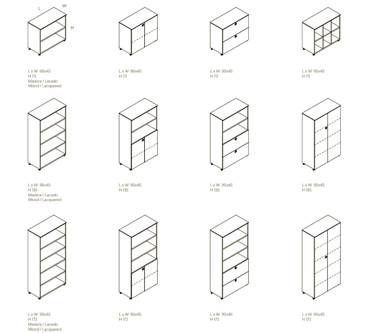 CREDENZA Office shelving By BK Contract design Gabriel Teixidó