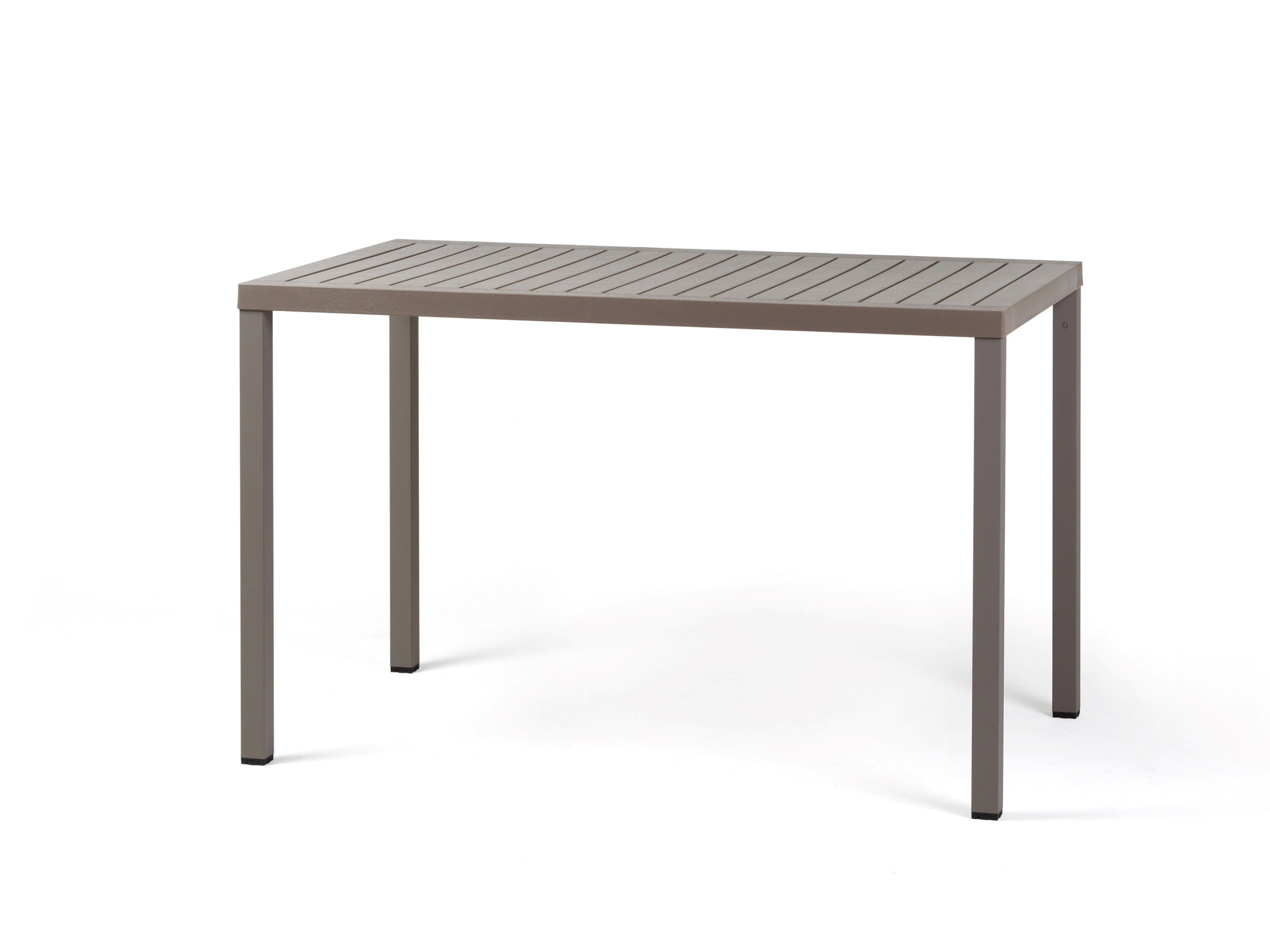 CUBE 120x70 by Nardi - Tavolo da giardino rettangolare in polipropilene/alluminio