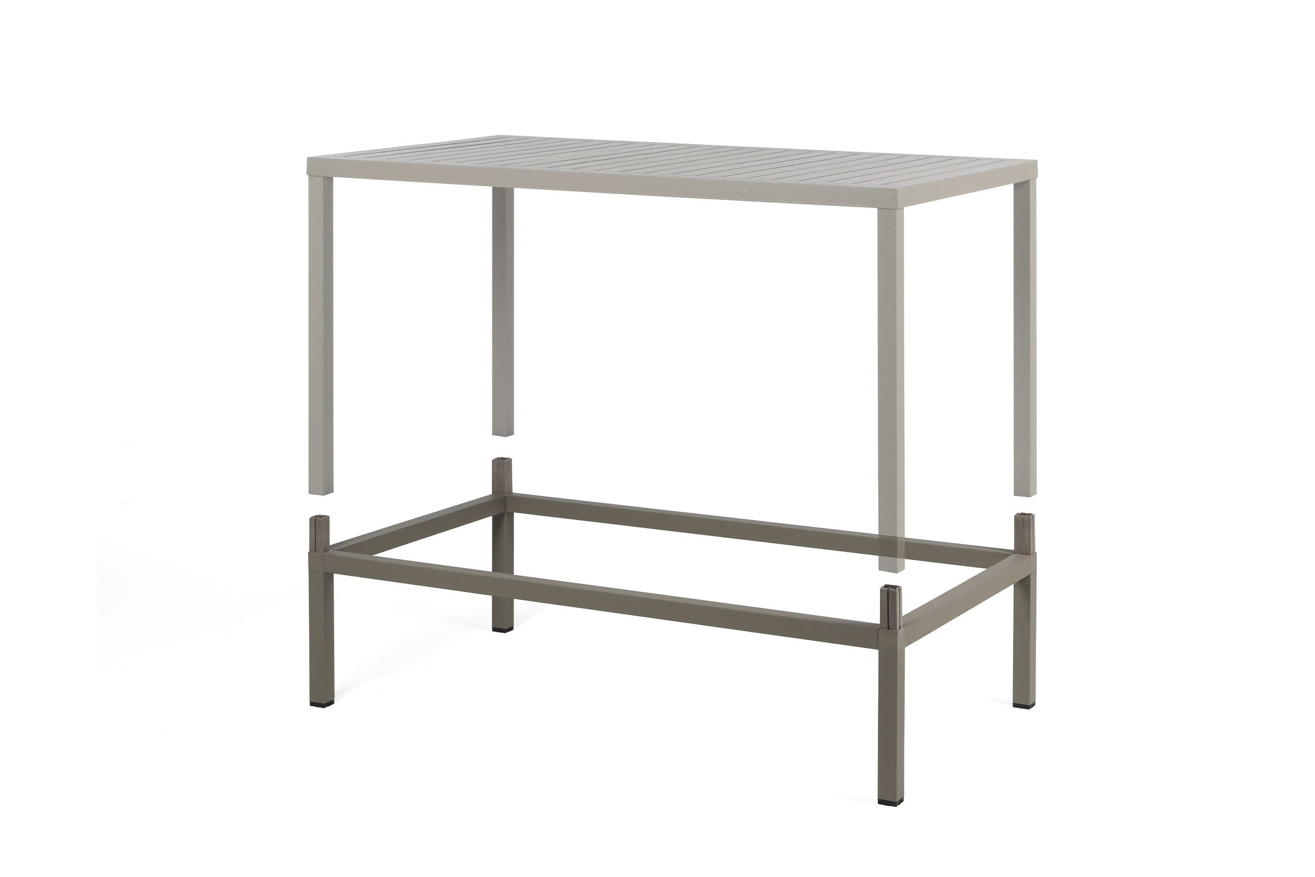 CUBE 140x80 by Nardi - Tavolo da giardino rettangolare in polipropilene/alluminio - 6