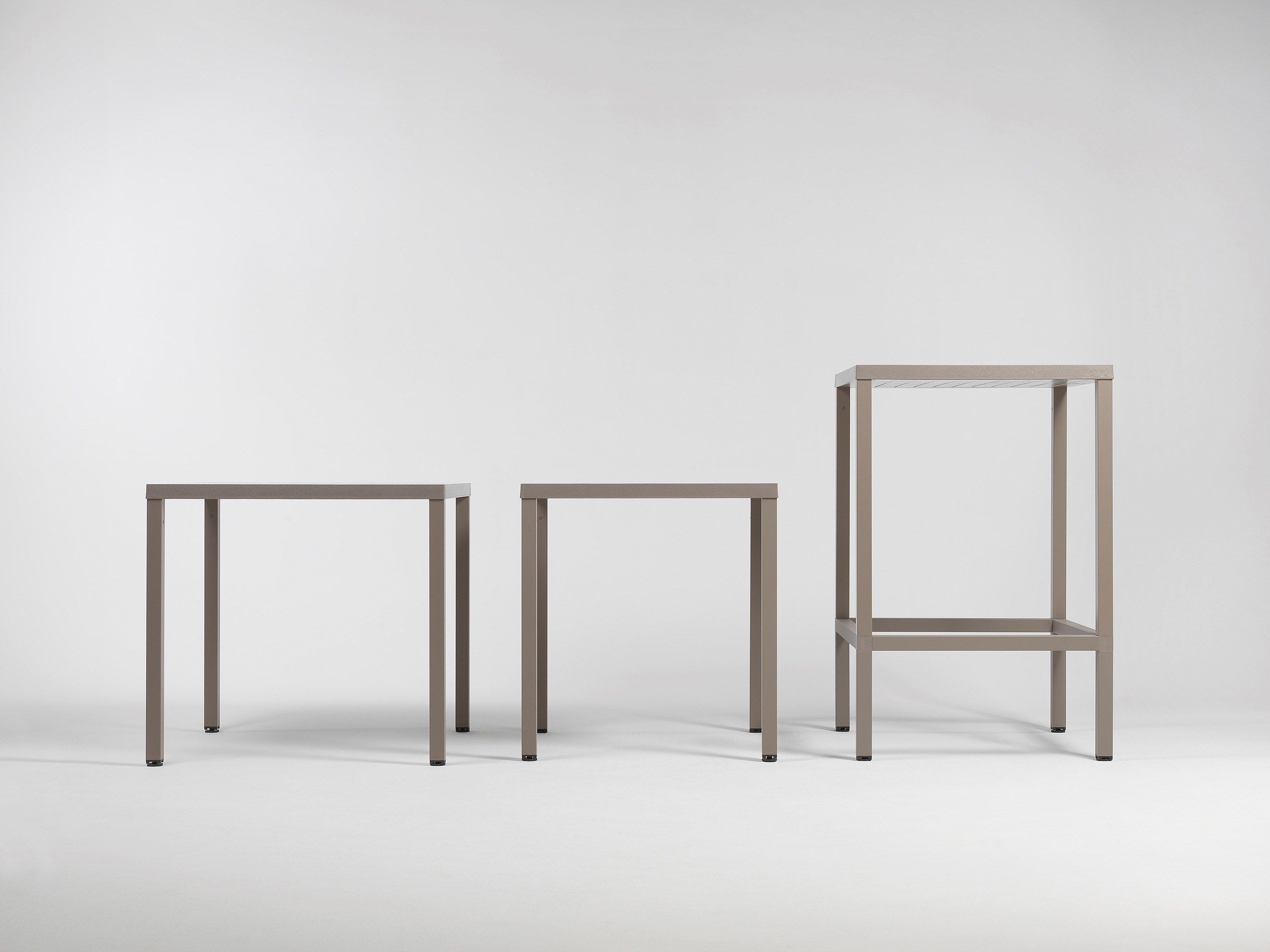 CUBE 80 by Nardi - Tavolo da giardino quadrato in polipropilene/alluminio - 3