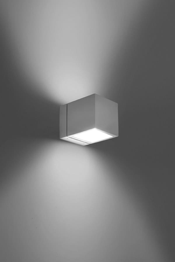CUBE | Direct-indirect light outdoor wall lamp By PUK