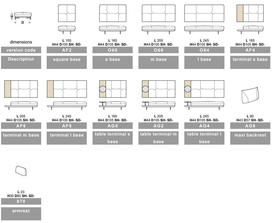 GIANDUIOTTO JR Sofa By Calia Italia