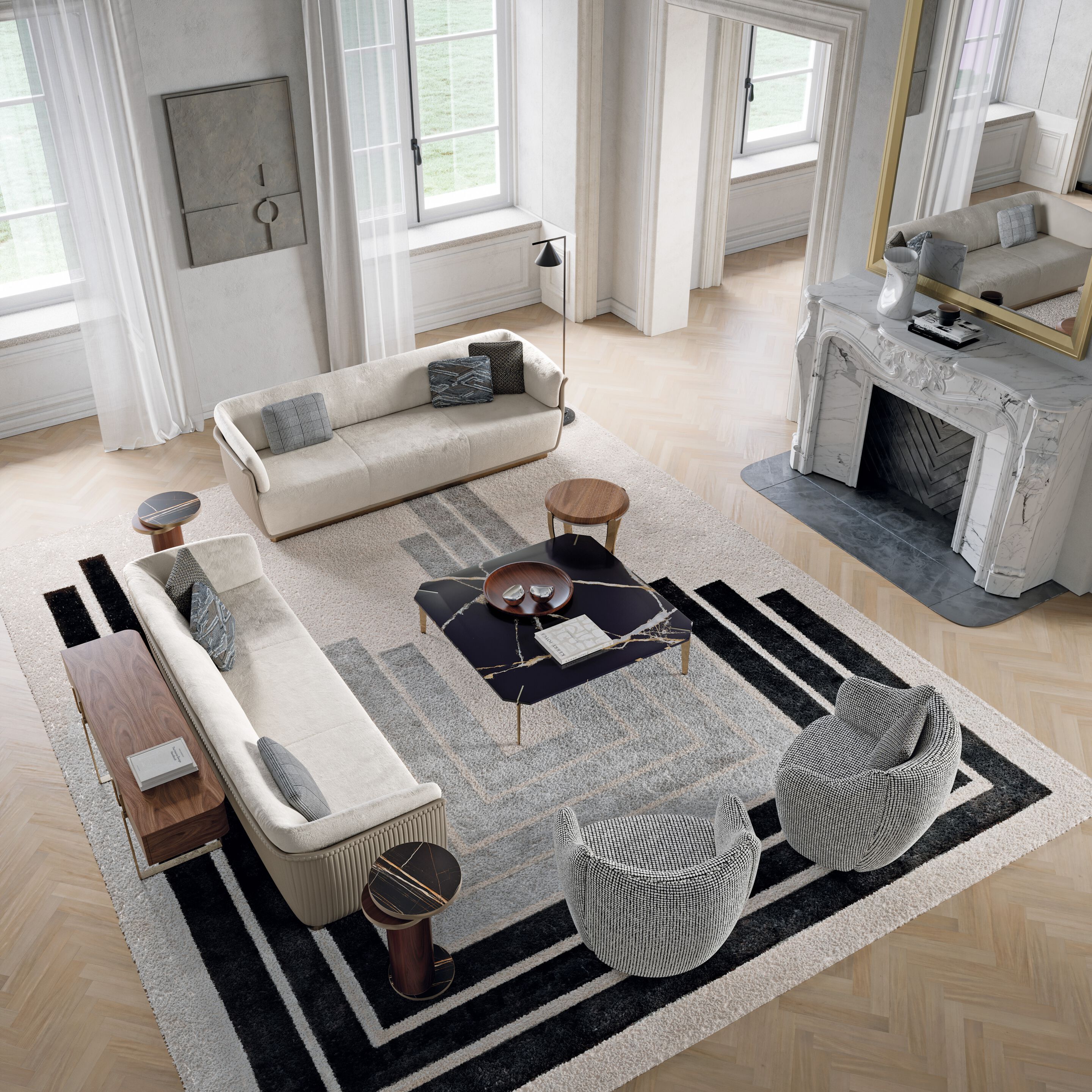 MON ALLURE L-24 by Capital Collection - Letto matrimoniale in tessuto - 4