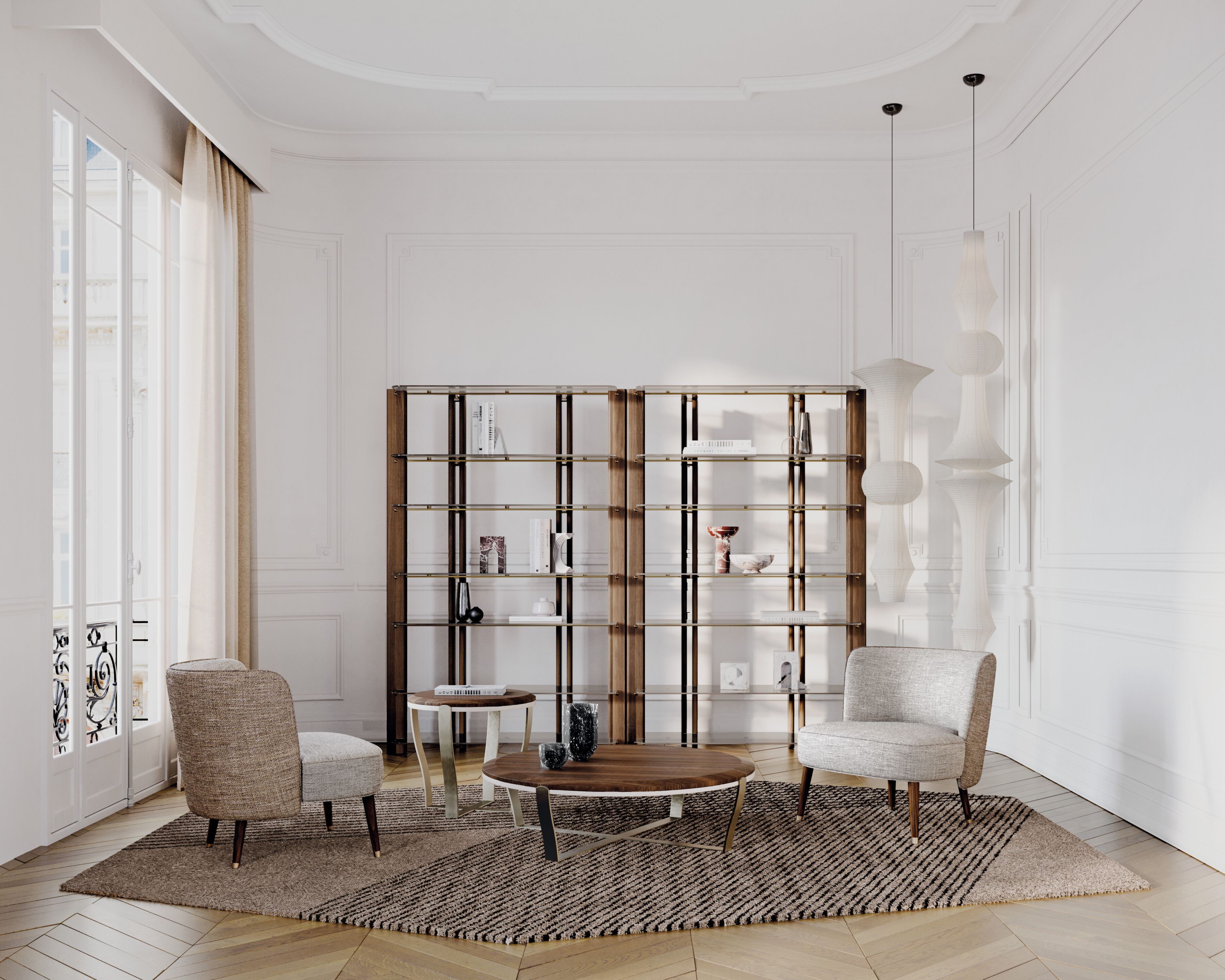 ARISTO XL.24 by Capital Collection - Tavolino basso in metallo e legno - 2