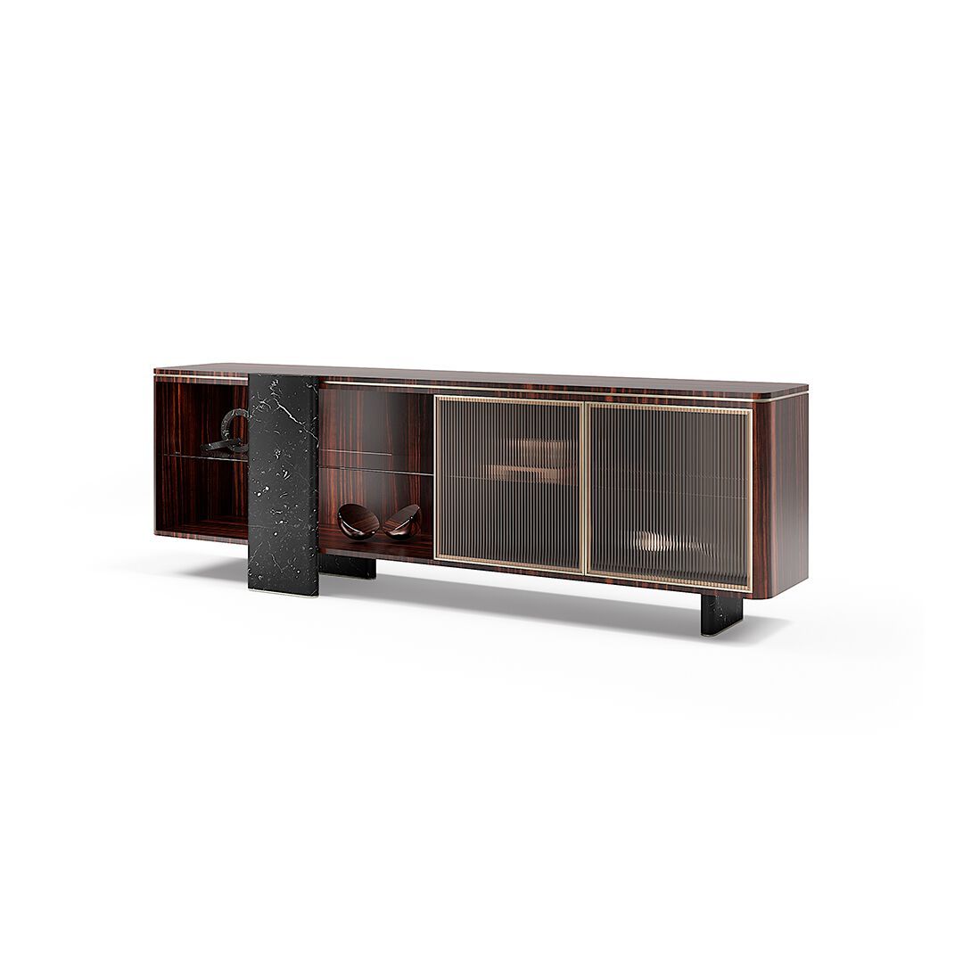 AURELIA by Capital Collection - Madia in legno e vetro con ante a battente - 20