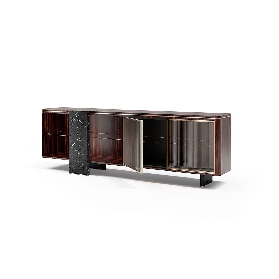 AURELIA by Capital Collection - Madia in legno e vetro con ante a battente - 21