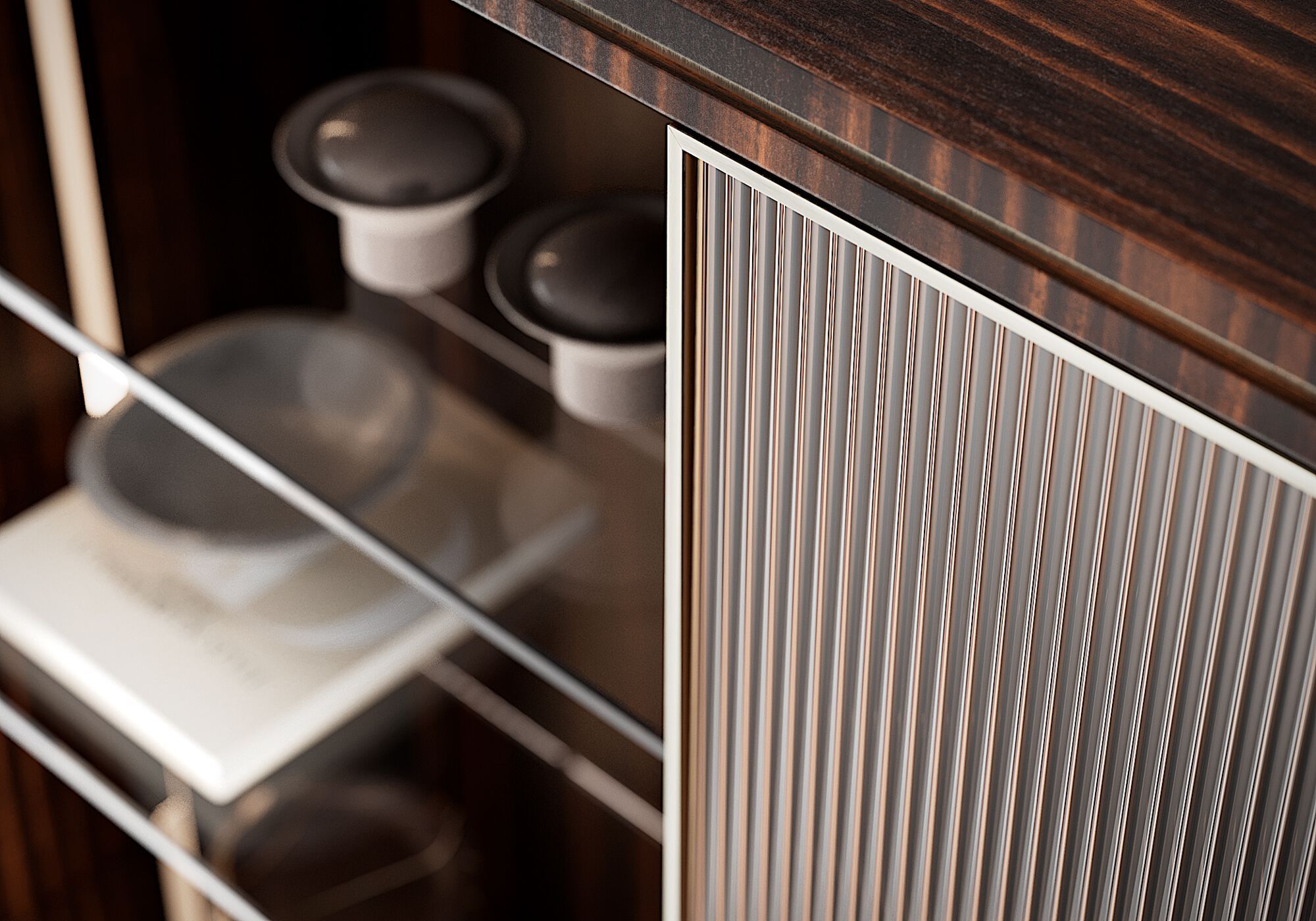 AURELIA by Capital Collection - Credenza in legno e vetro con ante a battente - 17